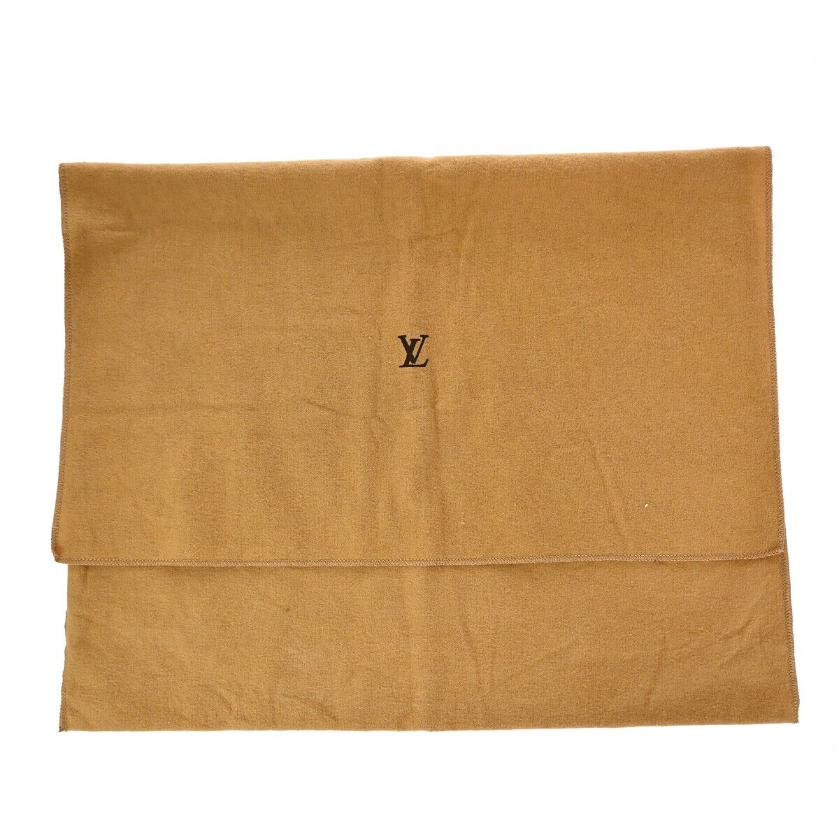 LOUIS VUITTON Logo 10 Set Dust Bag Drawstring Canvas Cotton Beige Brown 09GA871
