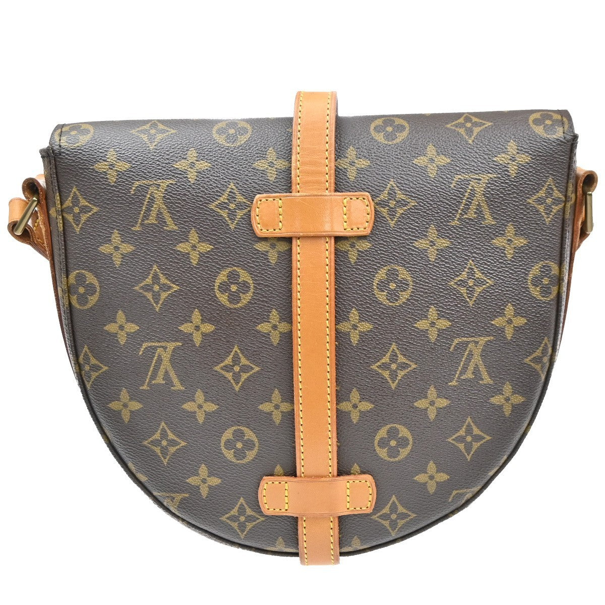 LOUIS VUITTON Chantilly GM Shoulder Bag Monogram Leather Brown M51232 81SA010