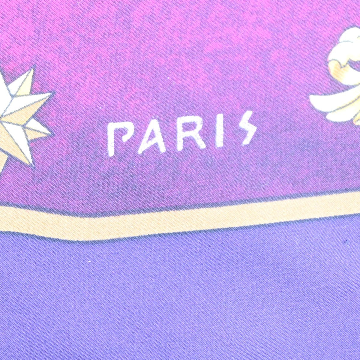 HERMES XL Carre Scarf Cosmos Philippe Ledoux 100% Silk Pink Purple 62RL906
