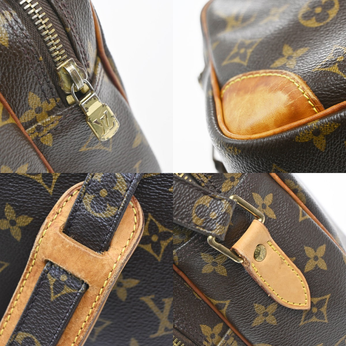 LOUIS VUITTON Nile Crossbody Shoulder Bag Monogram Leather Brown M45244 88EG348