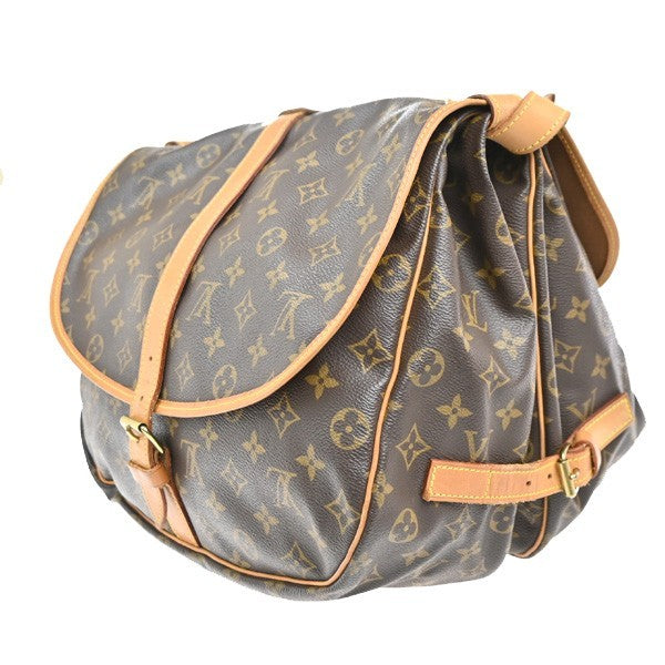 LOUIS VUITTON Saumur 35 Shoulder Bag Monogram Leather BN France M42254 96RL788