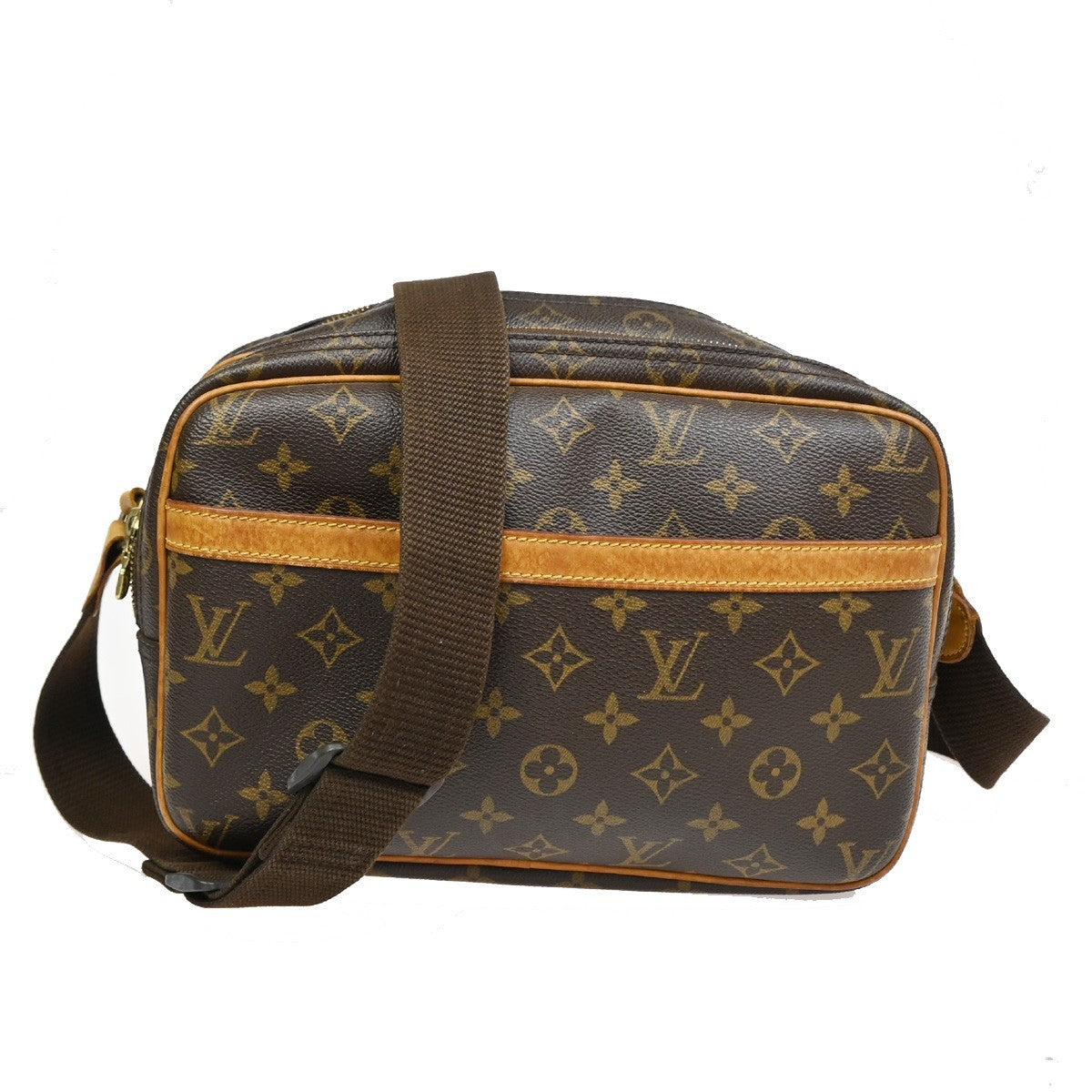 LOUIS VUITTON Reporter PM Crossbody Shoulder Bag Monogram Leather M45254 82TA103