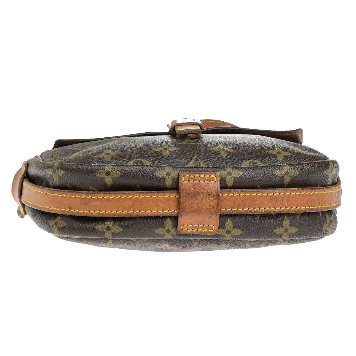 LOUIS VUITTON Jeune Fille PM Shoulder Bag Monogram Leather Brown M51227 65YF253