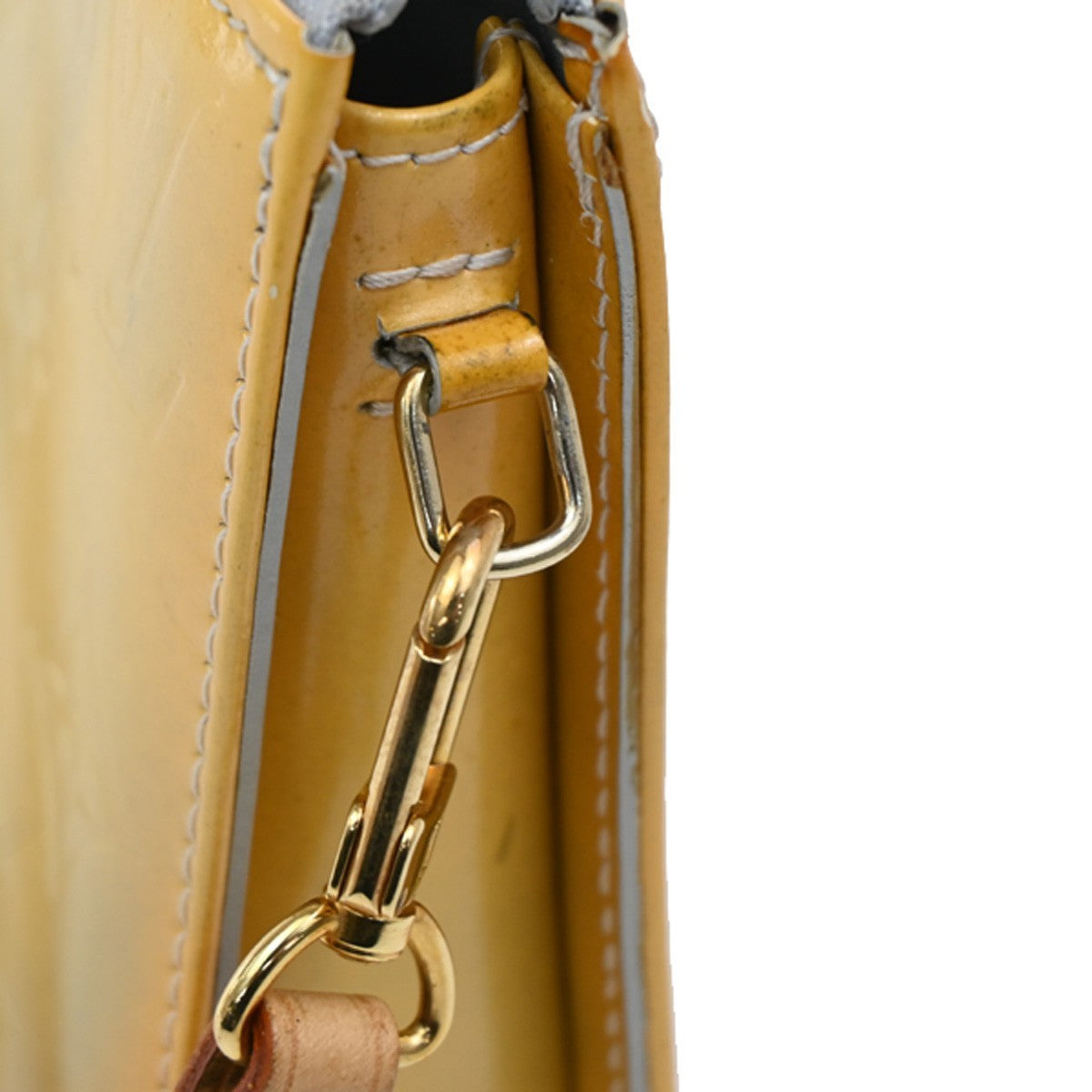 LOUIS VUITTON Lexington Hand Bag Monogram Vernis Yellow Gri M91056 67CA235