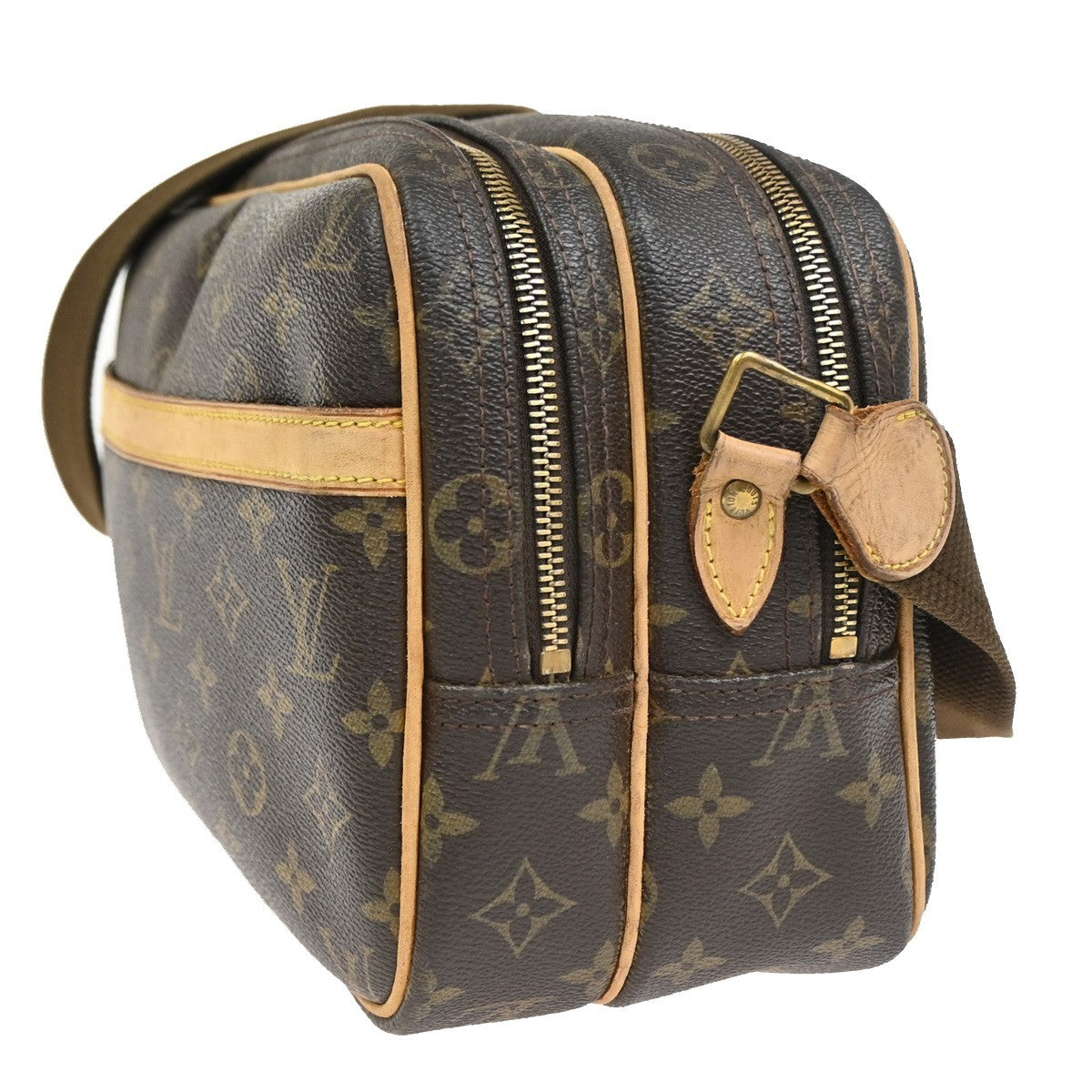 LOUIS VUITTON Reporter Crossbody Shoulder Bag Monogram Leather BN M45254 70CA919