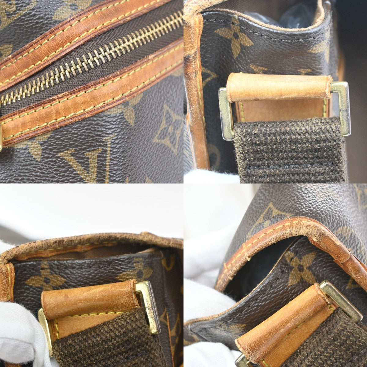 LOUIS VUITTON Messenger Bosphore GM Shoulder Bag Monogram Leather M40105 35MA532