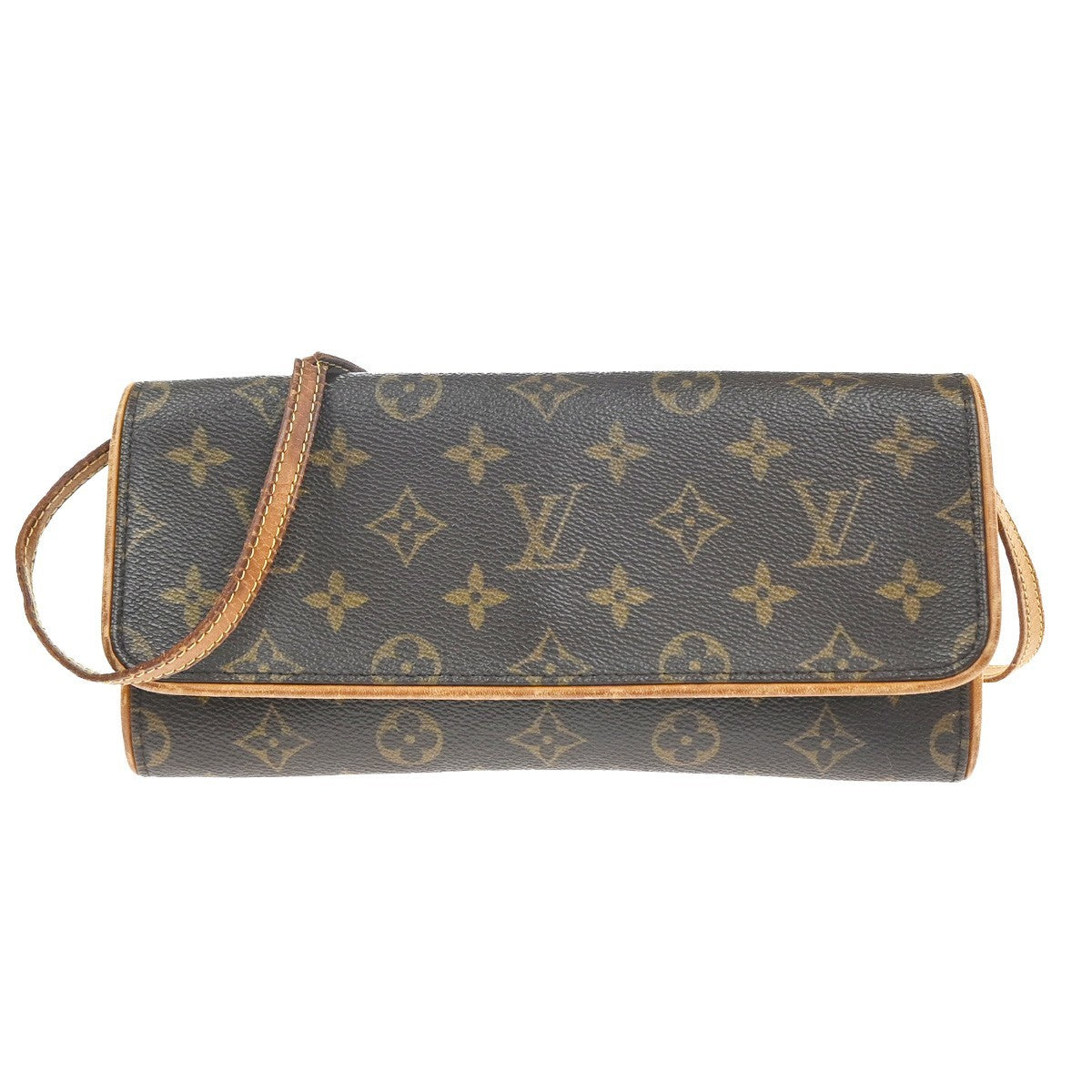 LOUIS VUITTON Pochette Twin GM 2Way Shoulder Bag Monogram Brown M51852 36KC549