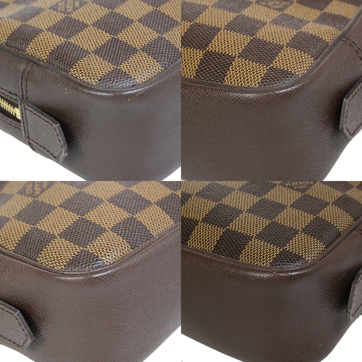 LOUIS VUITTON Trousse Toilette Pouch Clutch Bag Damier Leather BN N47623 85EC573