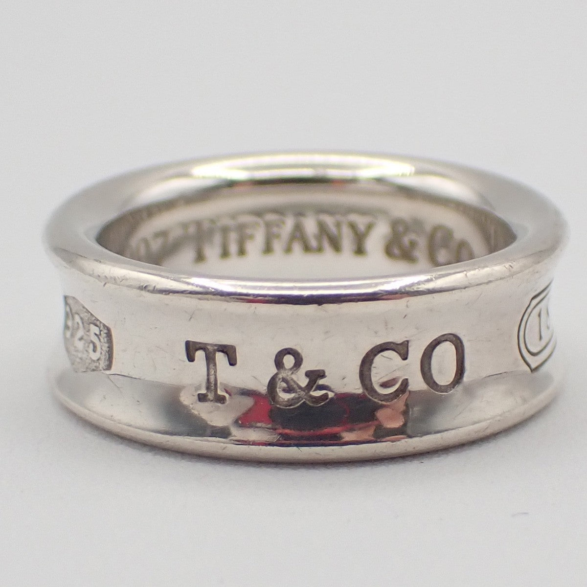 Tiffany & Co. 1837 Narrow Ring Tulip Ring Sterling Silver 925 US 5 JP 9 01KD099