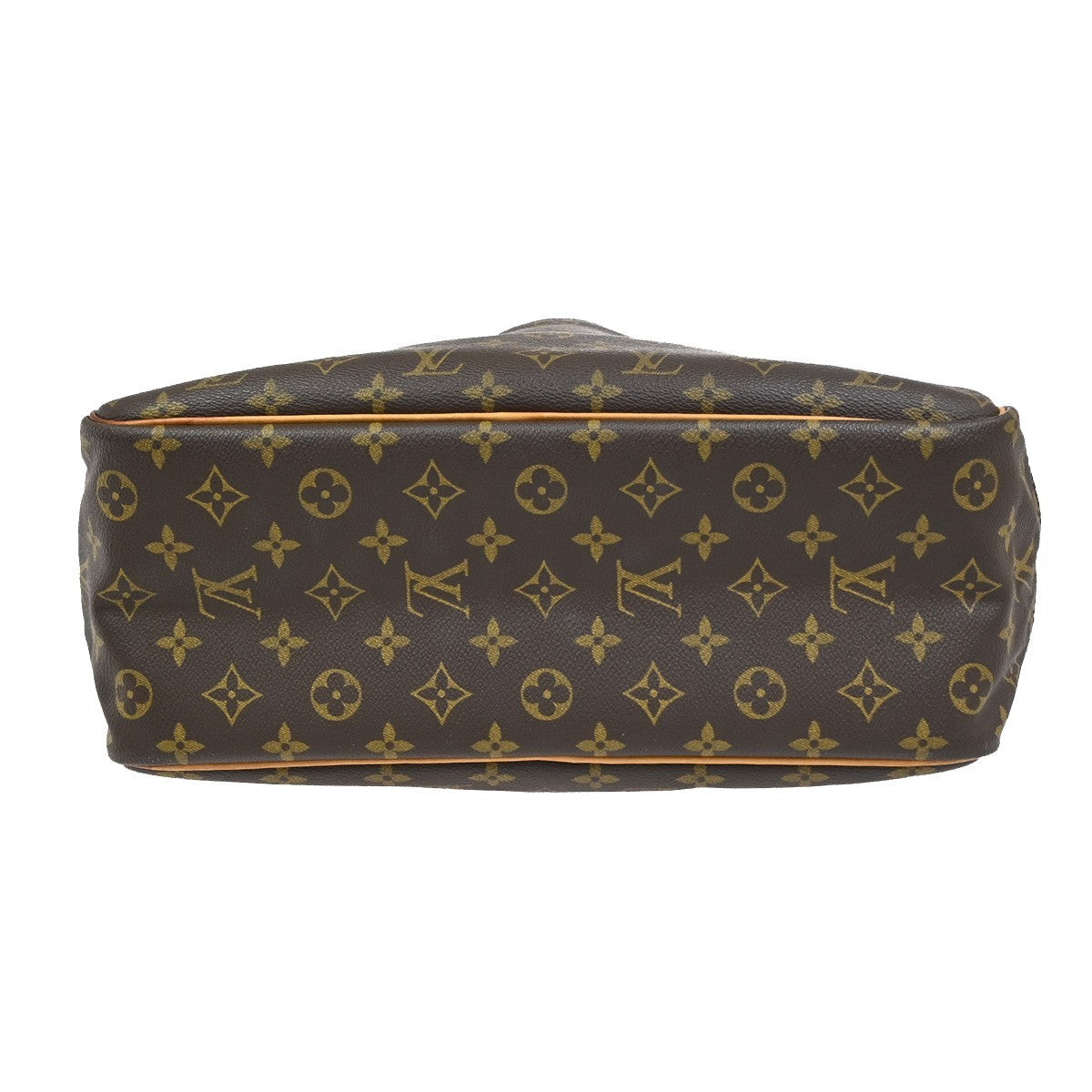 LOUIS VUITTON LV Logo Deauville Hand Bag Monogram Leather Brown M47270 35YJ033