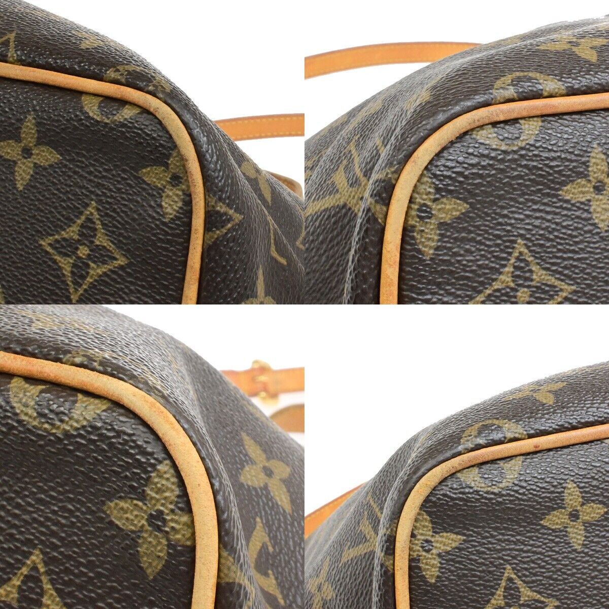 LOUIS VUITTON Palermo PM Shoulder Hand Bag Monogram Leather Brown M40145 21EE061