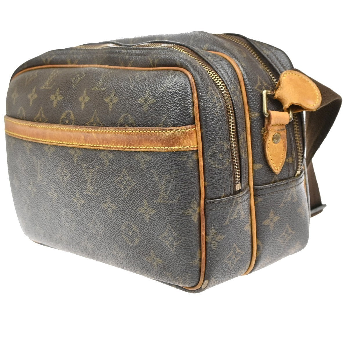 LOUIS VUITTON Reporter PM Crossbody Shoulder Bag Monogram Leather M45254 38SA041