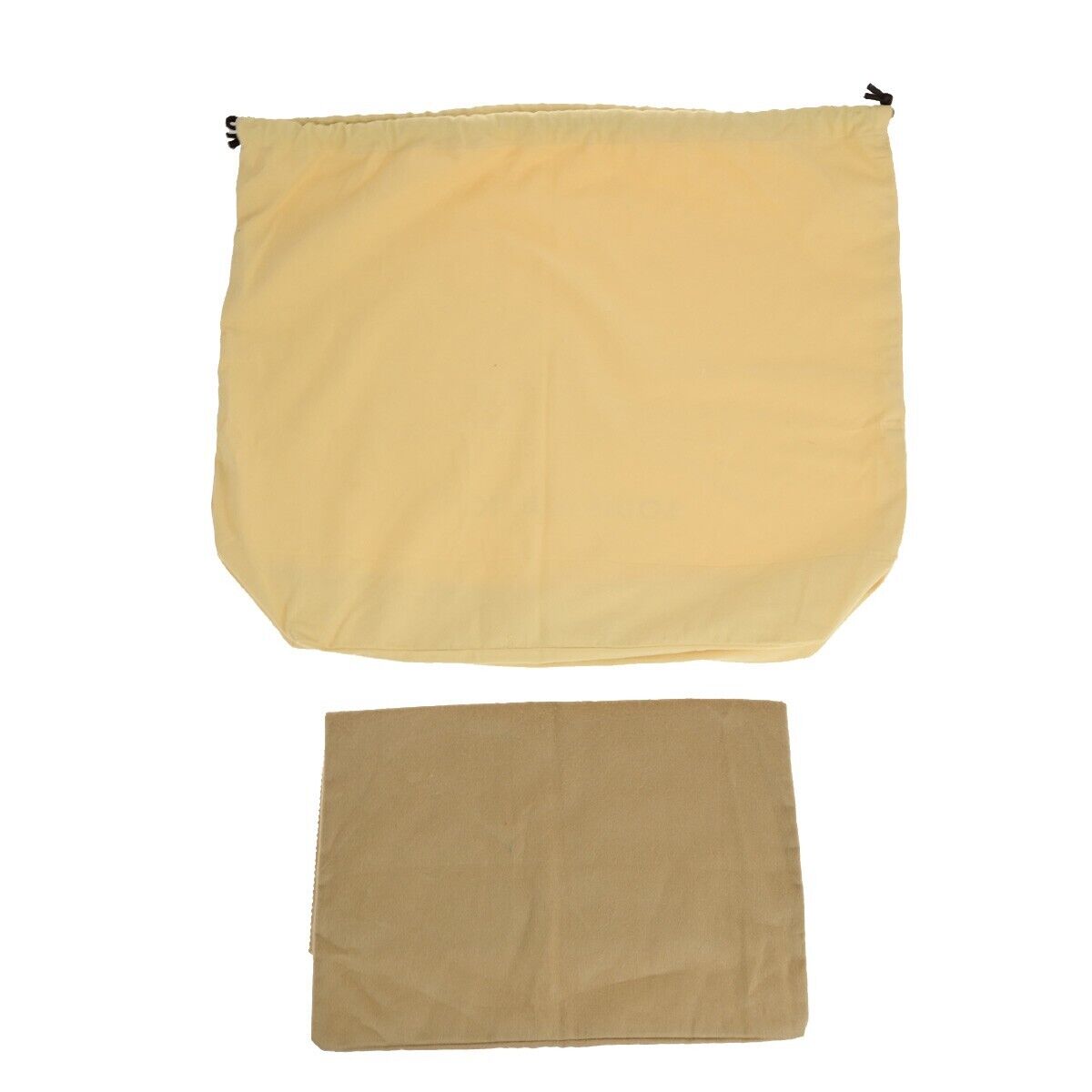 LOUIS VUITTON Logo 10 Set Dust Bag Drawstring Canvas Cotton Beige Brown 09EB738