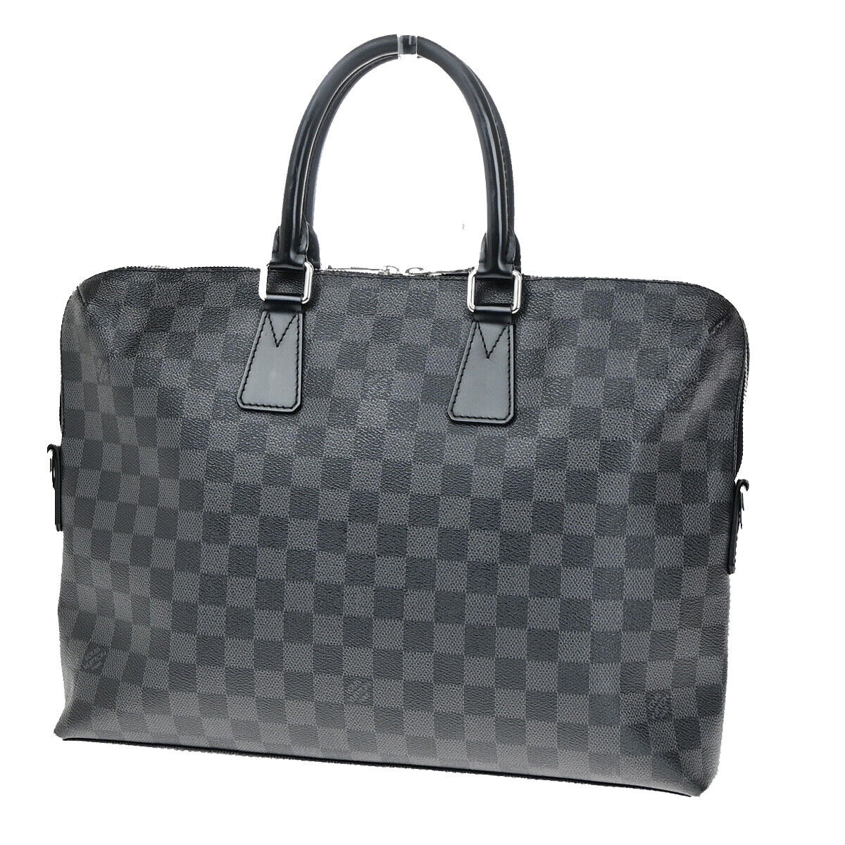 LOUIS VUITTON PDJ Hand Bag Damier Graphite Leather Black France N48224 18YE882