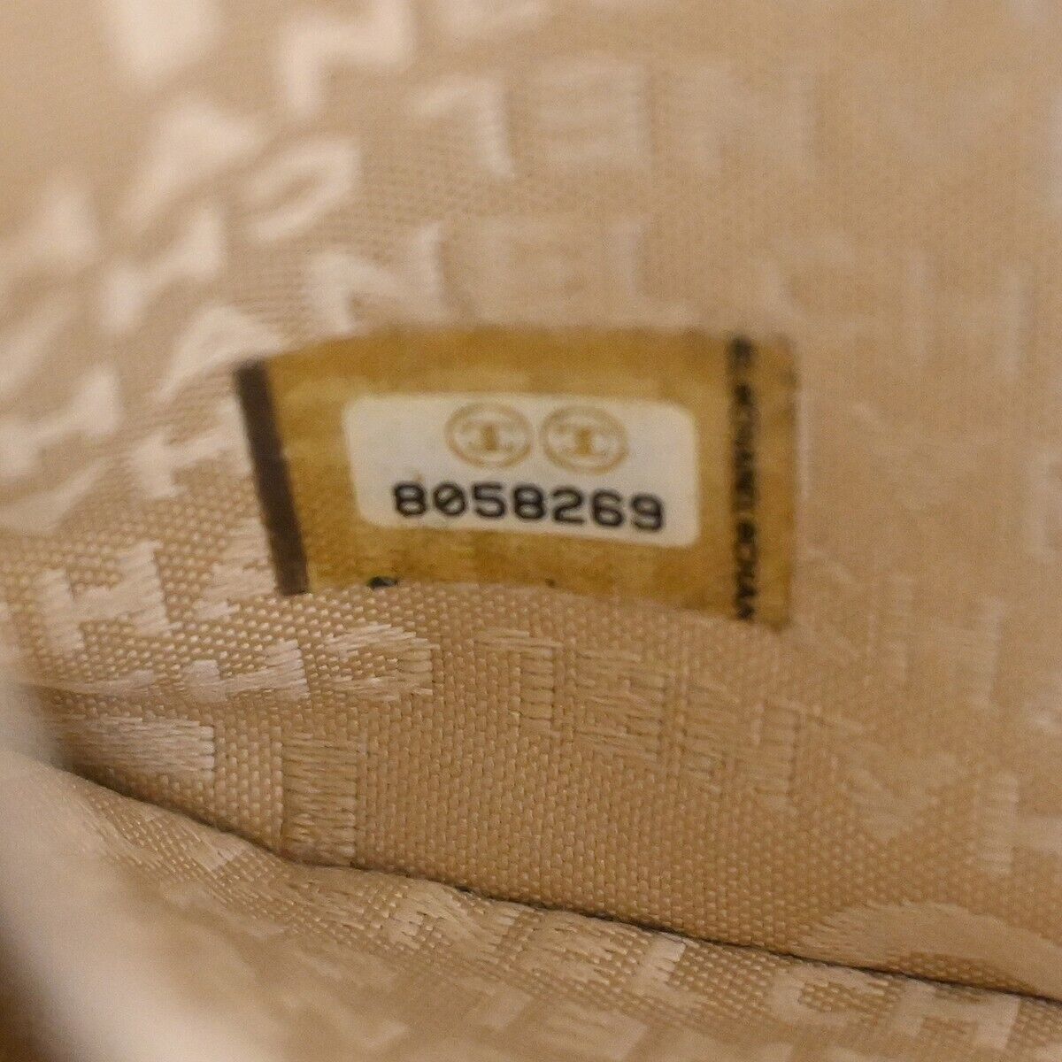 CHANEL CC Logo Chocolate Bar 2Way Hand Bag Leather Beige GHW Italy 11GA902