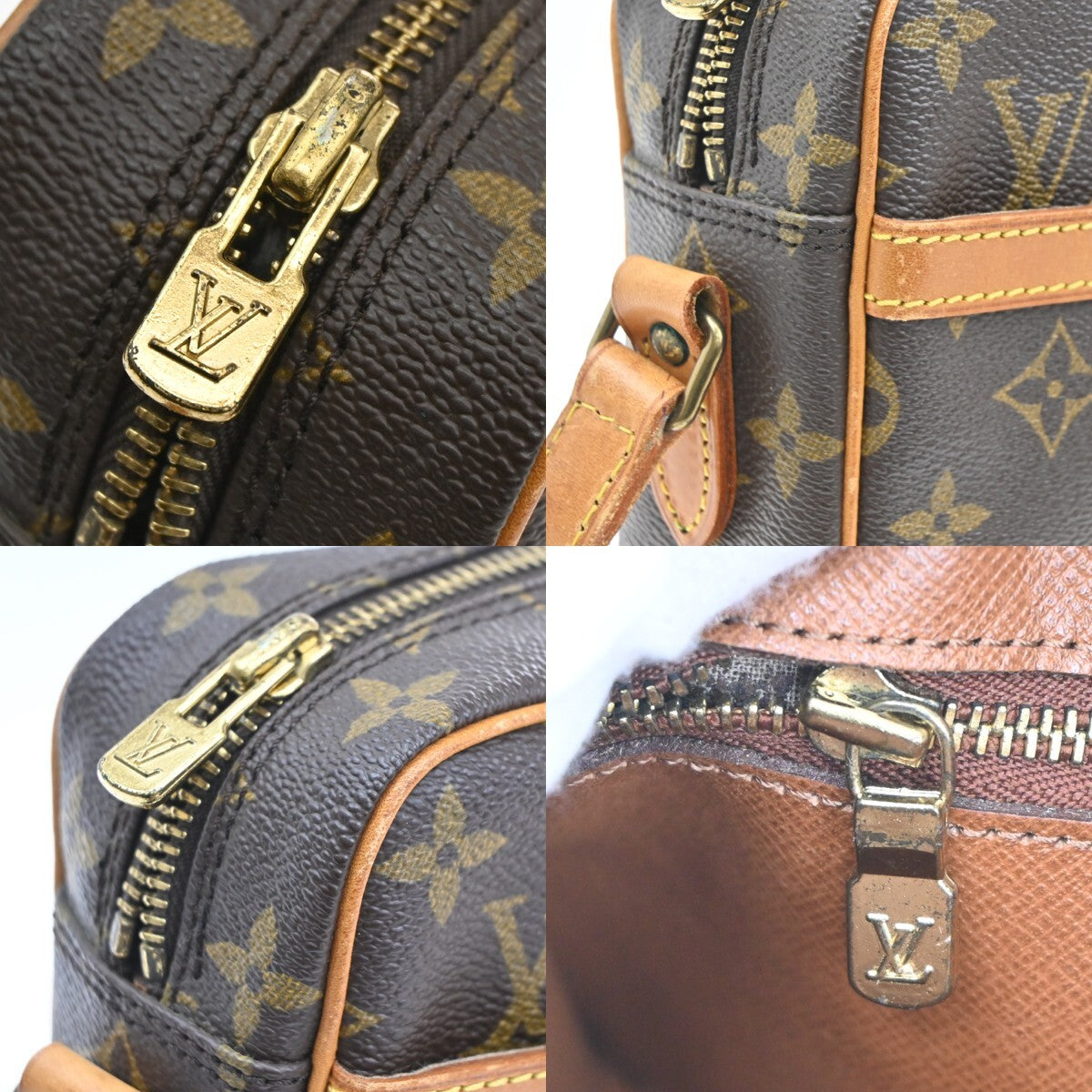 LOUIS VUITTON Trocadero 24 Shoulder Bag Monogram Leather Brown M51276 34EE242