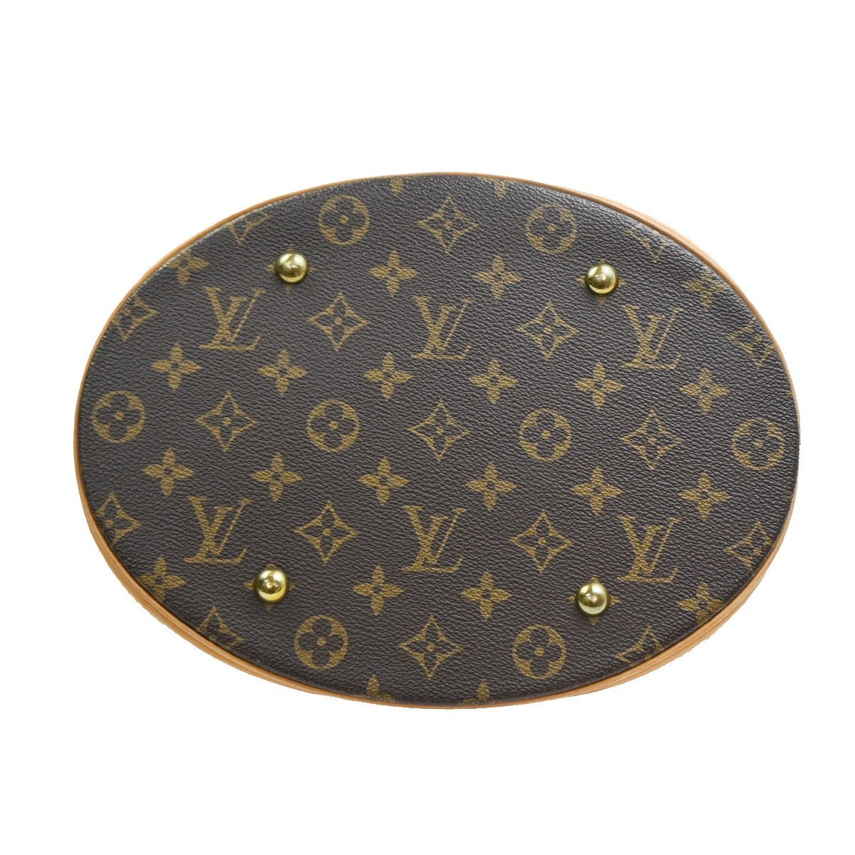 LOUIS VUITTON BUCKET GM Shoulder Tote Bag Monogram Leather Brown M42236 88YJ102
