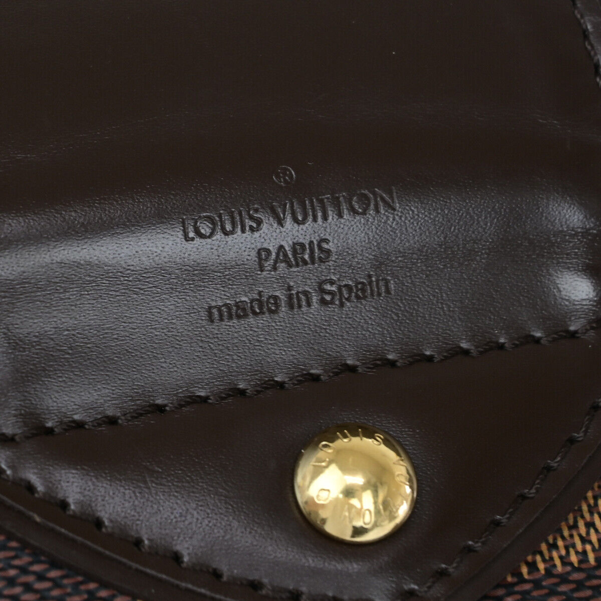 LOUIS VUITTON Sistina GM Shoulder Bag Damier Ebene Leather Brown N41540 93YE731