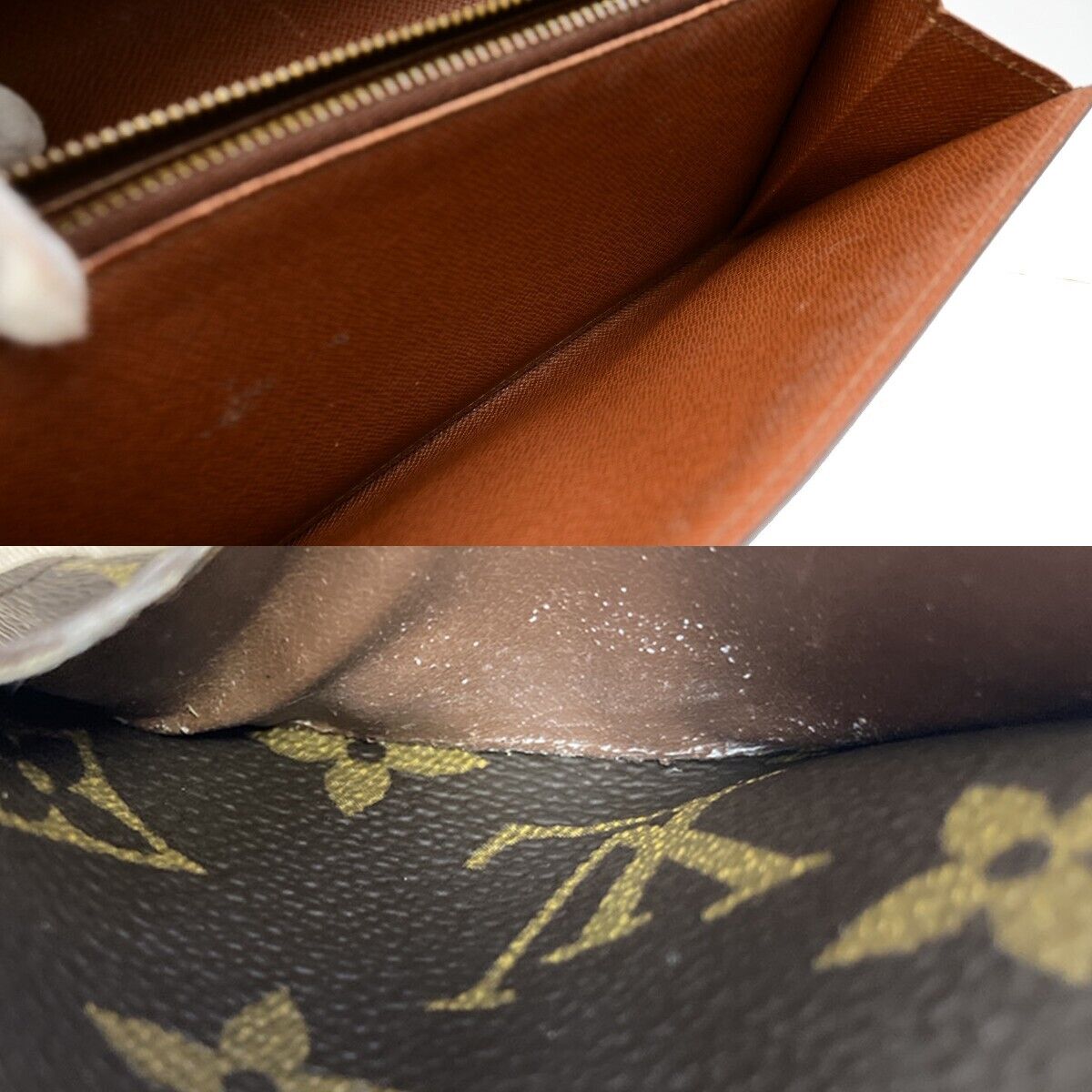LOUIS VUITTON Porte Monnaie Credit Bifold Wallet Monogram Leather M61725 02ED154