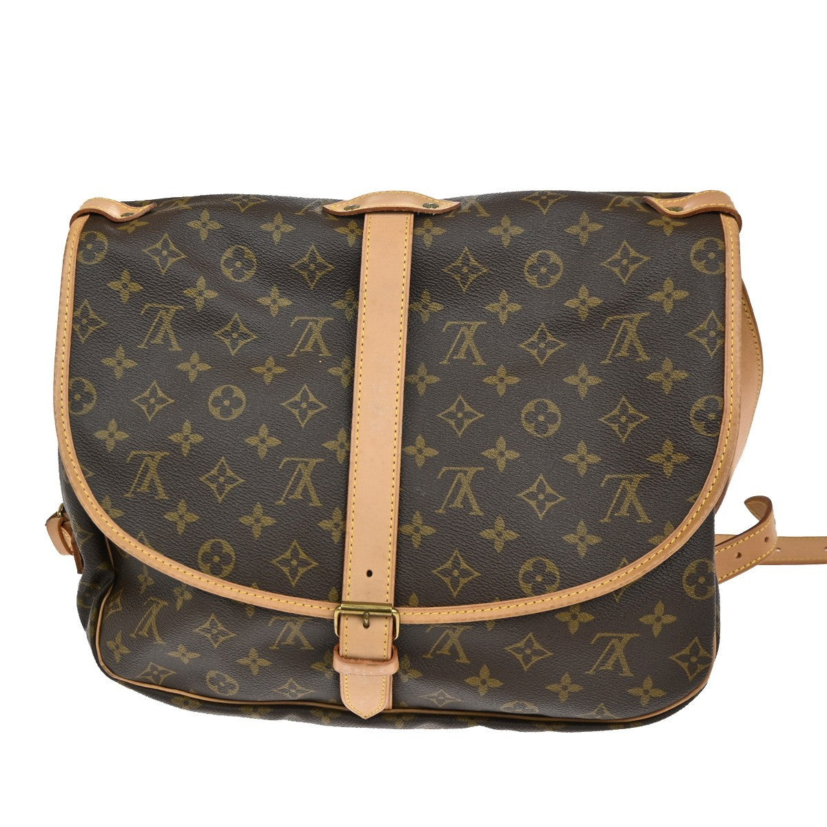 LOUIS VUITTON Saumur 35 Shoulder Bag Monogram Leather BN France M42254 29MA006