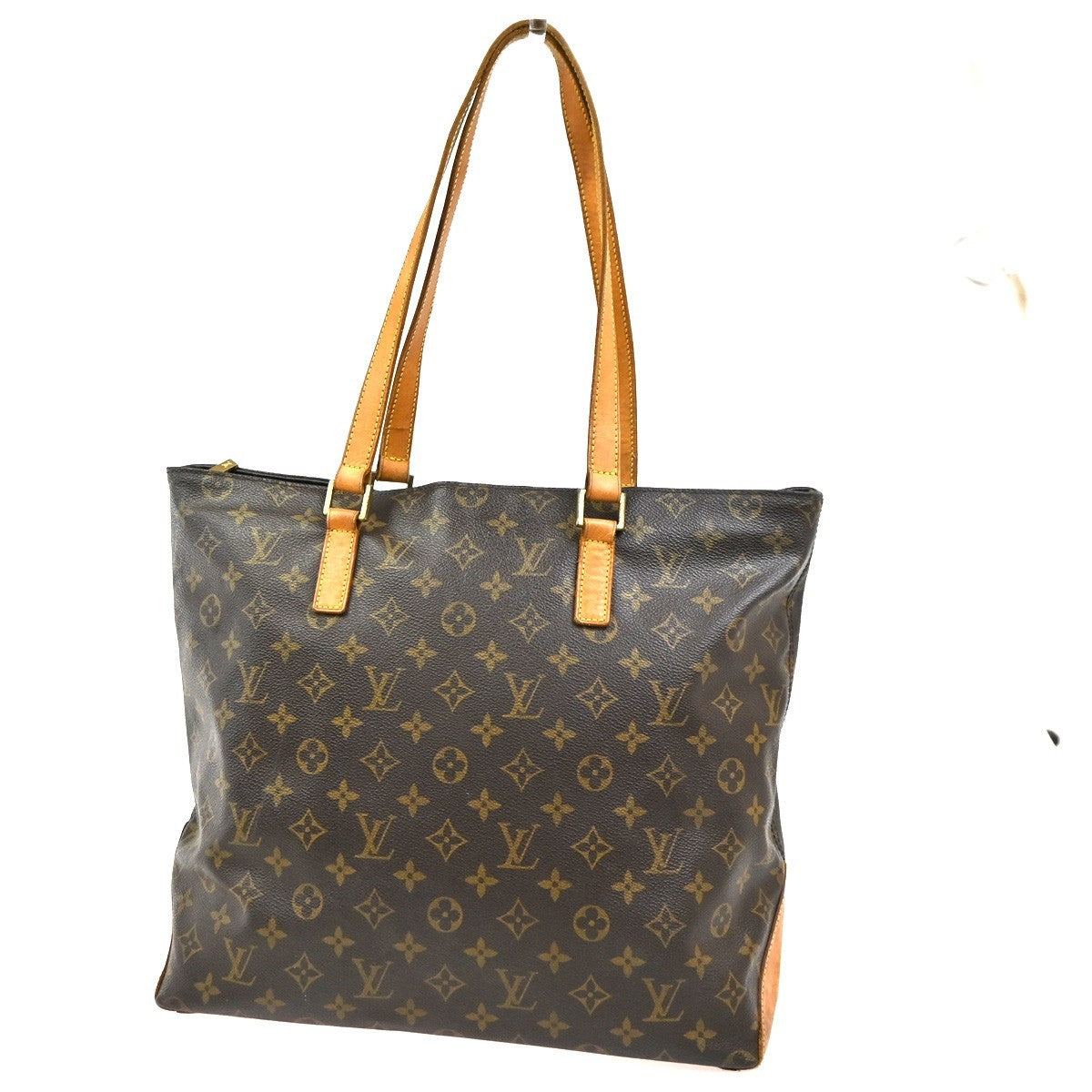 LOUIS VUITTON Cabas Mezzo Shoulder Bag Monogram Leather Brown M51151 88SA003