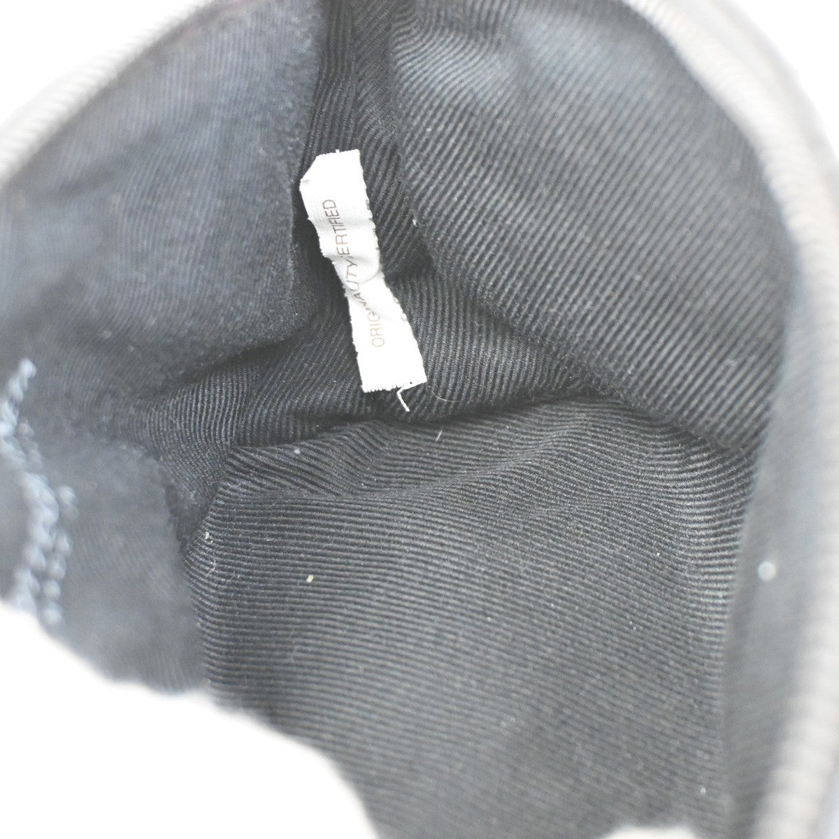 BOTTEGA VENETA Logo Intrecciato Mini Pouch Lambskin Leather Black 30RL546