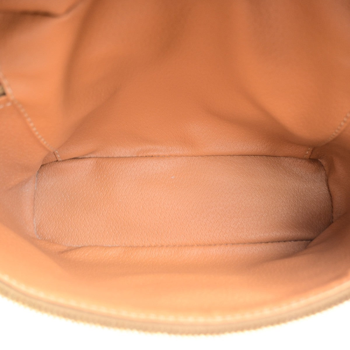 CELINE Logo Macadam Pattern Vanity Hand Bag PVC Leather Brown GHW Italy 69MA716