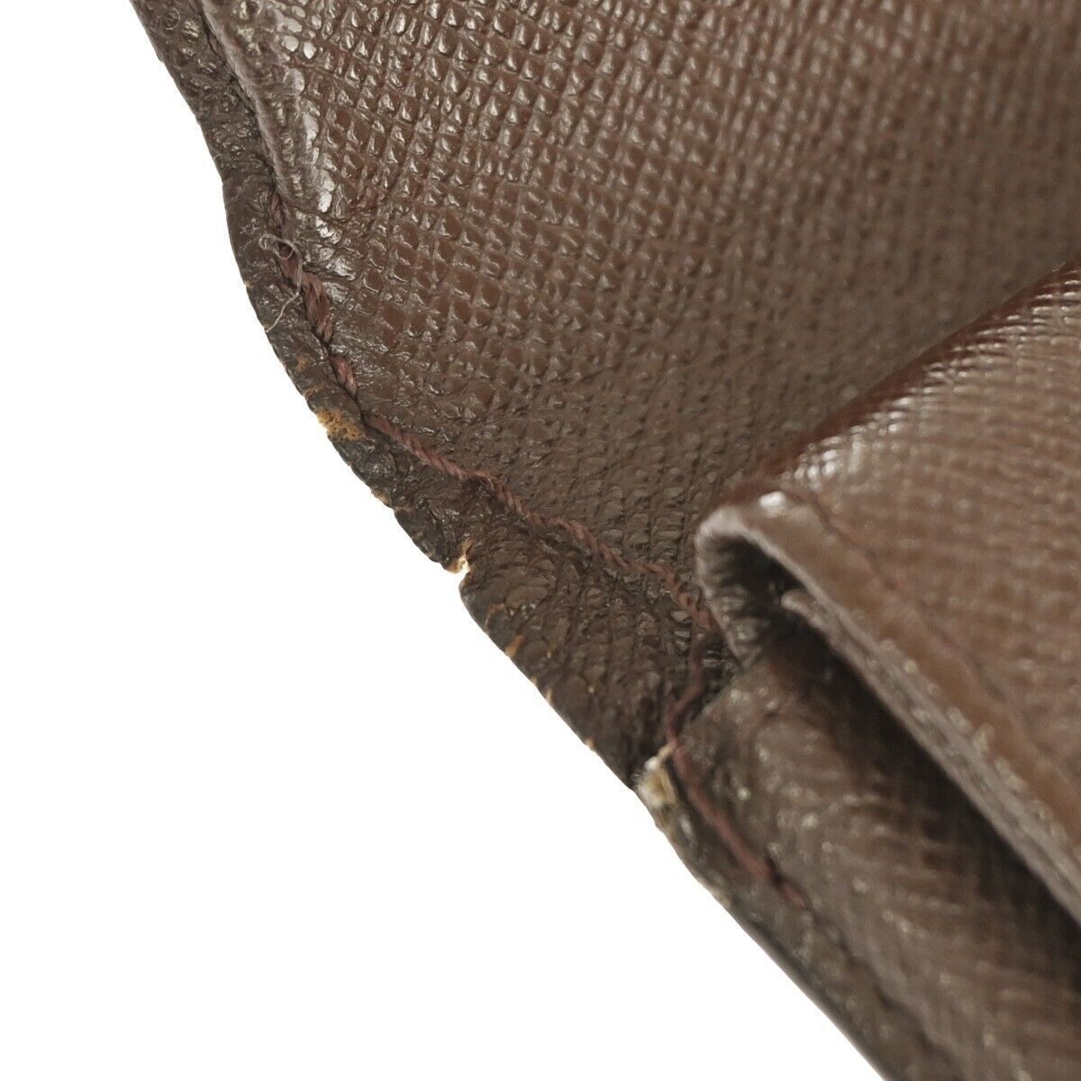 LOUIS VUITTON International Trifold Wallet Damier Leather Brown N61215 09GA185