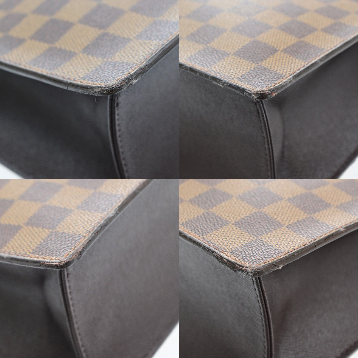 LOUIS VUITTON Venice PM Hand Tote Bag Damier Ebene Leather Brown N51145 91YJ262
