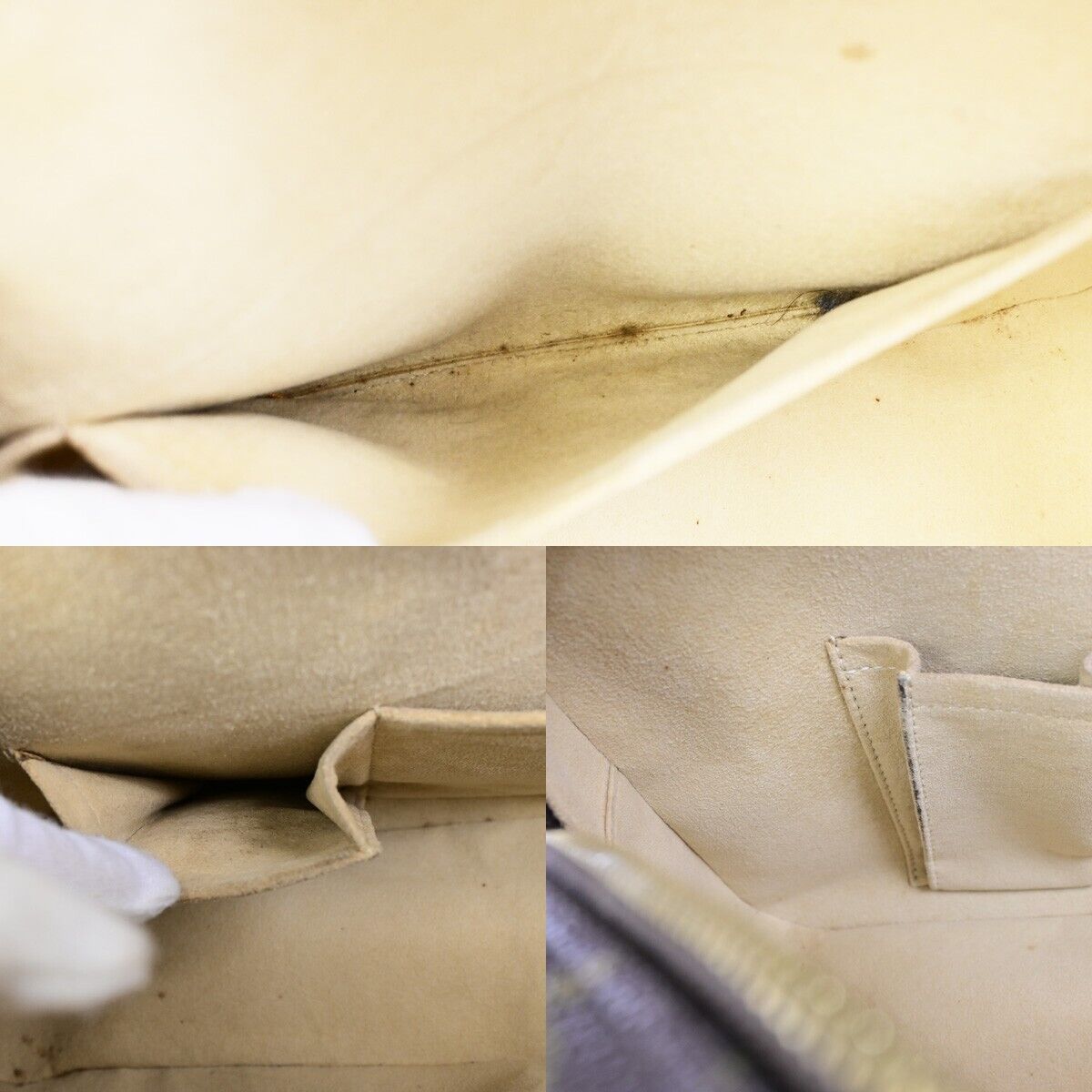 LOUIS VUITTON LV Logo Cite GM Shoulder Bag Monogram Leather Brown M51181 83ED039