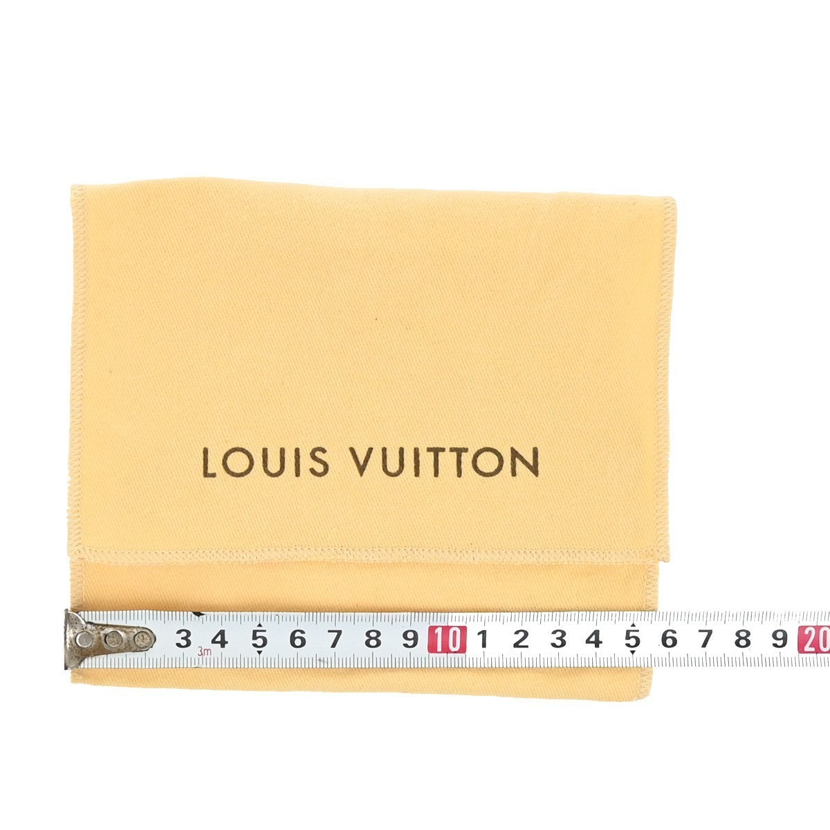 LOUIS VUITTON Logo 10 Set Dust Bag Drawstring Canvas Cotton Beige 09KP029