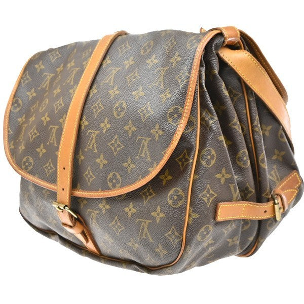 LOUIS VUITTON Saumur 35 Shoulder Bag Monogram Leather BN France M42254 13MA609
