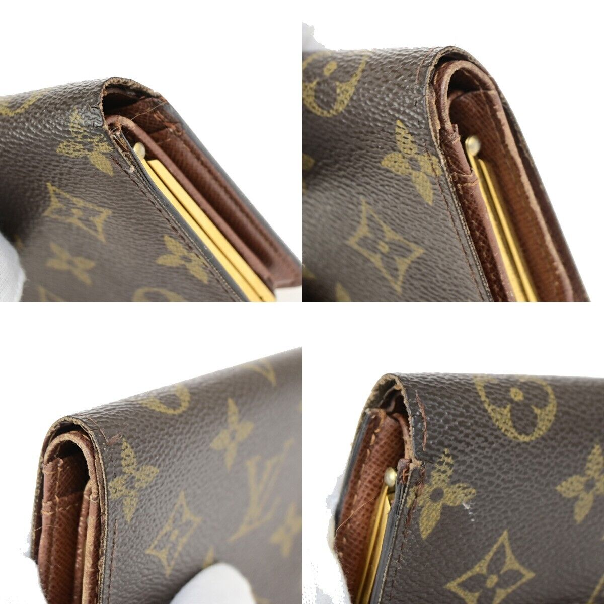 LOUIS VUITTON Portefeuille Viennois Bifold Wallet Monogram Brown M61674 62KA399