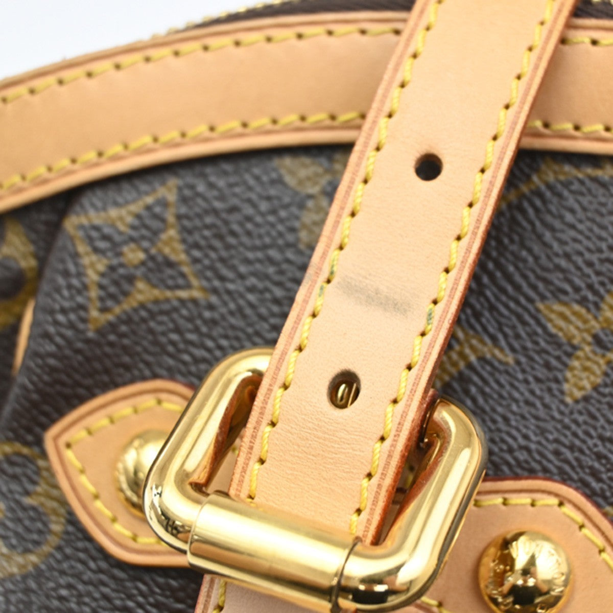 LOUIS VUITTON LV Tivoli GM Shoulder Bag Monogram Leather Brown M40144 667RL532