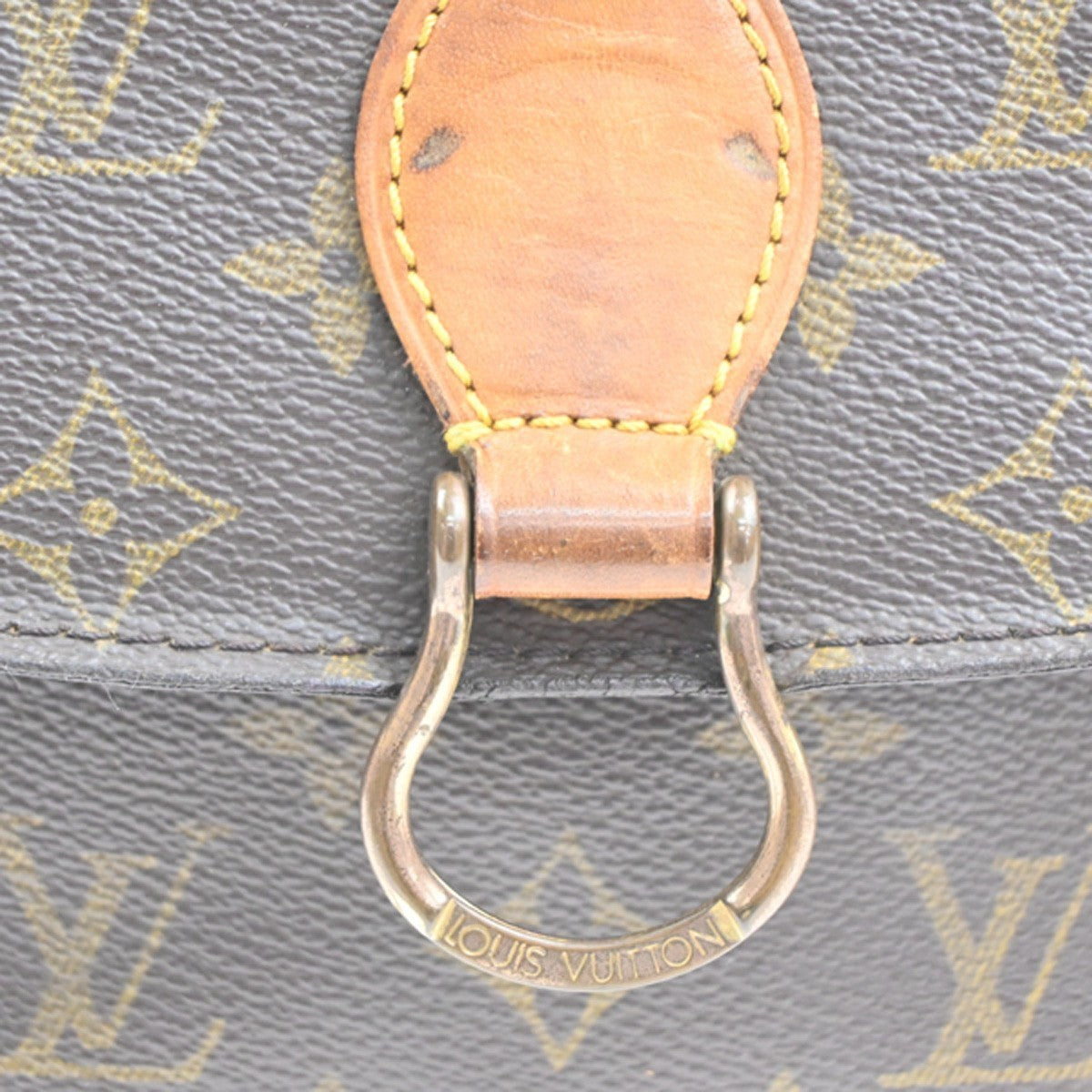 LOUIS VUITTON Saint Cloud MM Shoulder Bag Monogram Leather Brown M51243 34MA375
