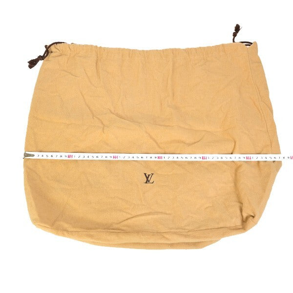 LOUIS VUITTON Logo 10 Set Dust Bag Drawstring Canvas Cotton Beige Brown 09KP115