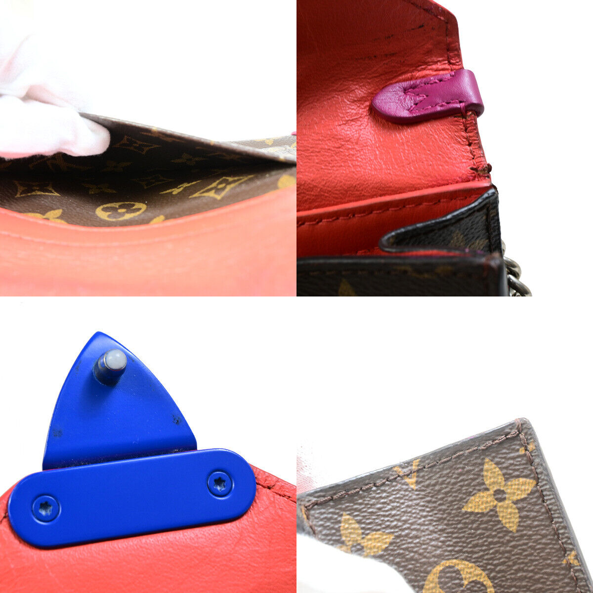 LOUIS VUITTON Pochette Mask PM Chain Shoulder Bag Monogram Leather BN RD 98YG341