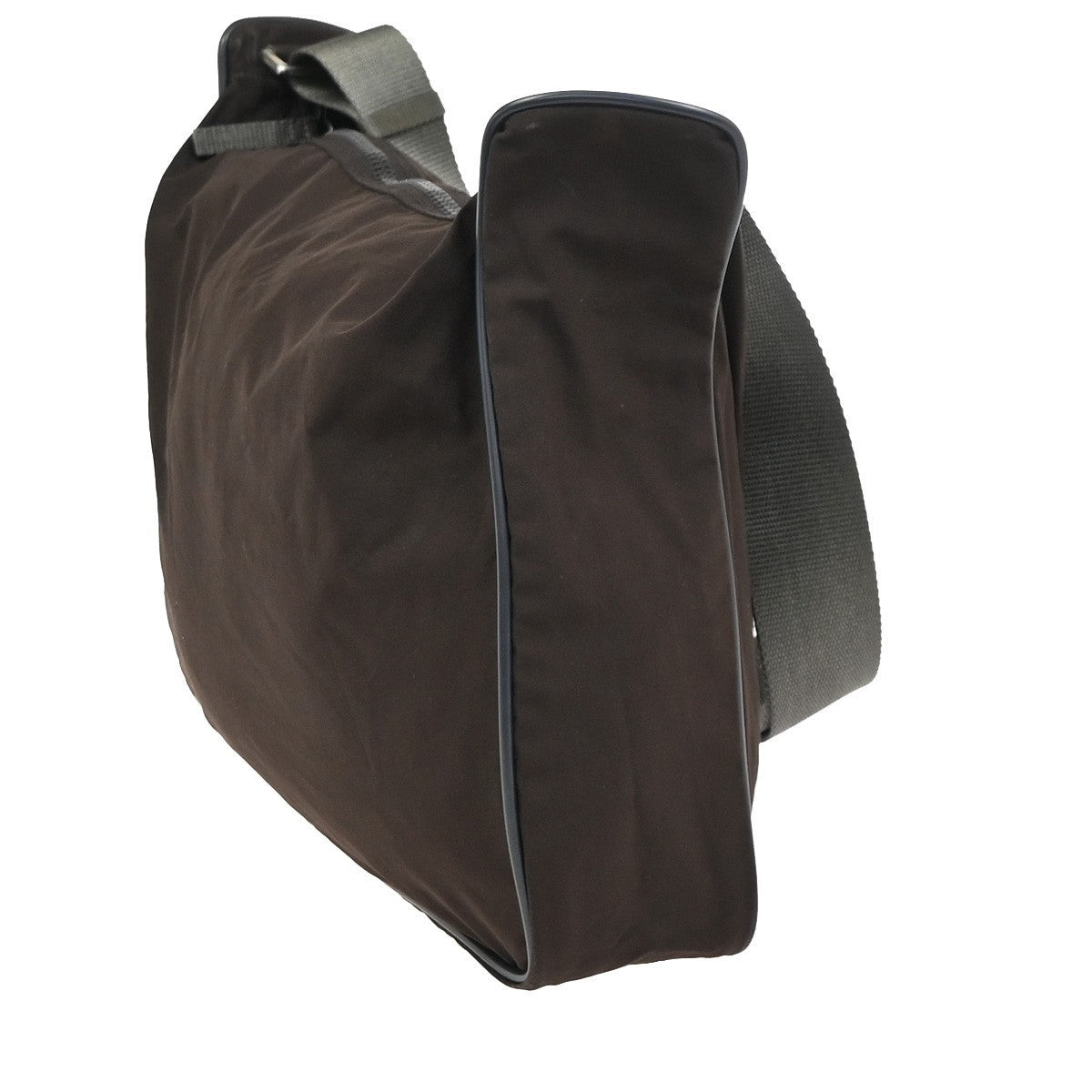 PRADA  Sport Line Shoulder Crossbody Bag Nylon Leather Canvas Brown SHW 01KD085