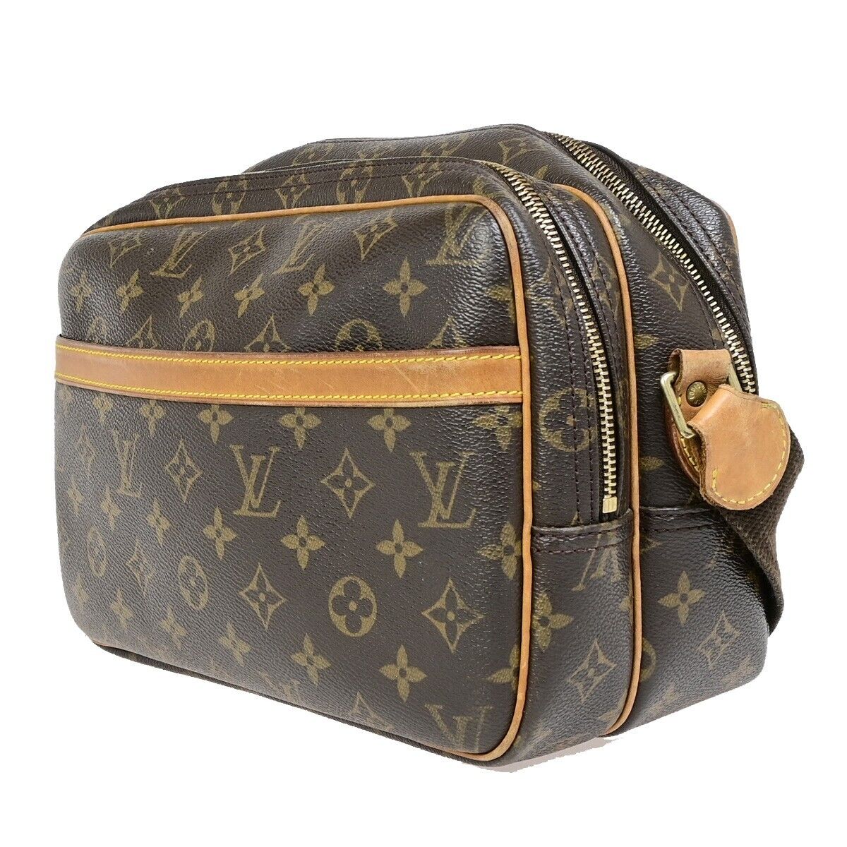 LOUIS VUITTON Reporter PM Crossbody Shoulder Bag Monogram Leather M45254 35EB359