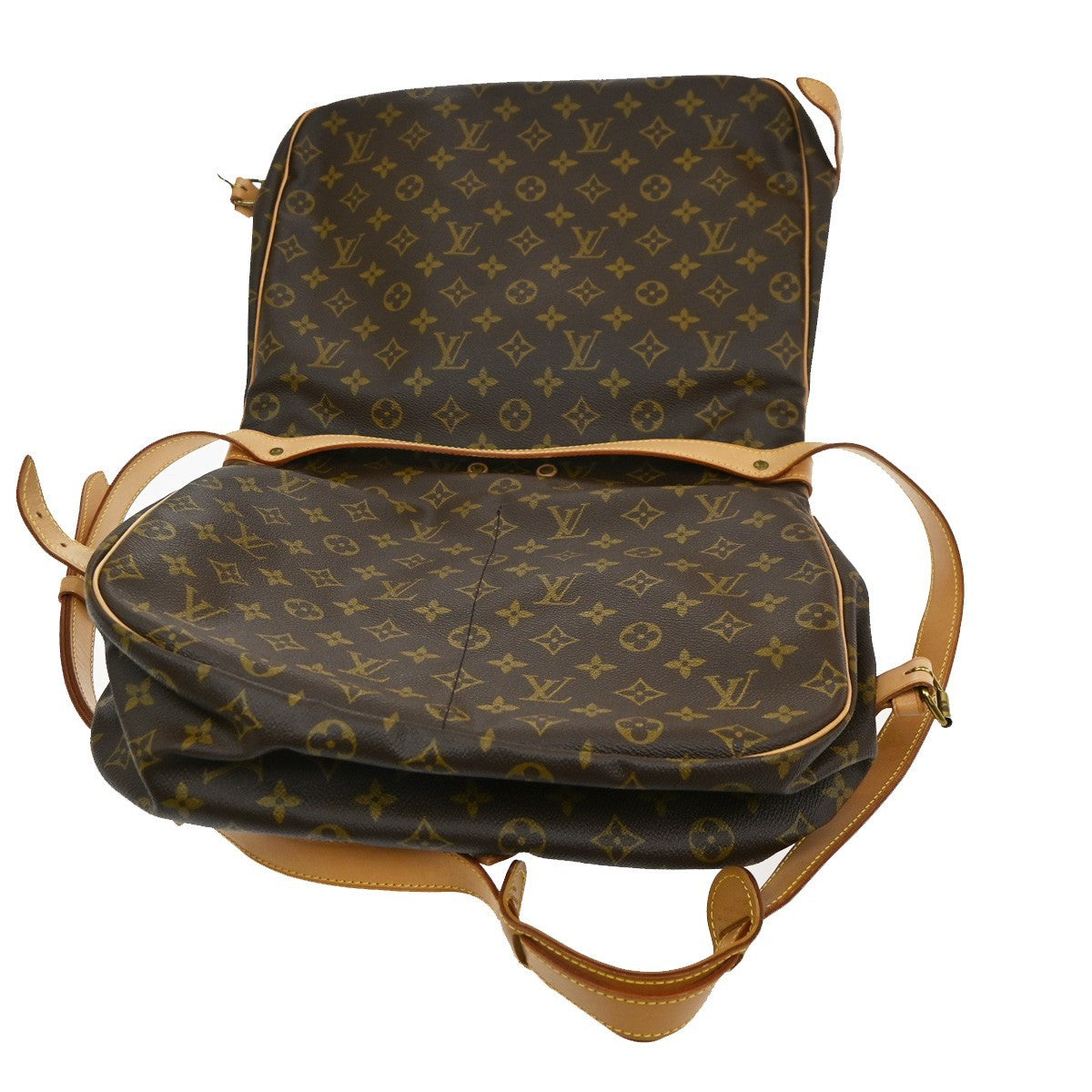LOUIS VUITTON Saumur 35 Shoulder Bag Monogram Leather BN France M42254 29MA006