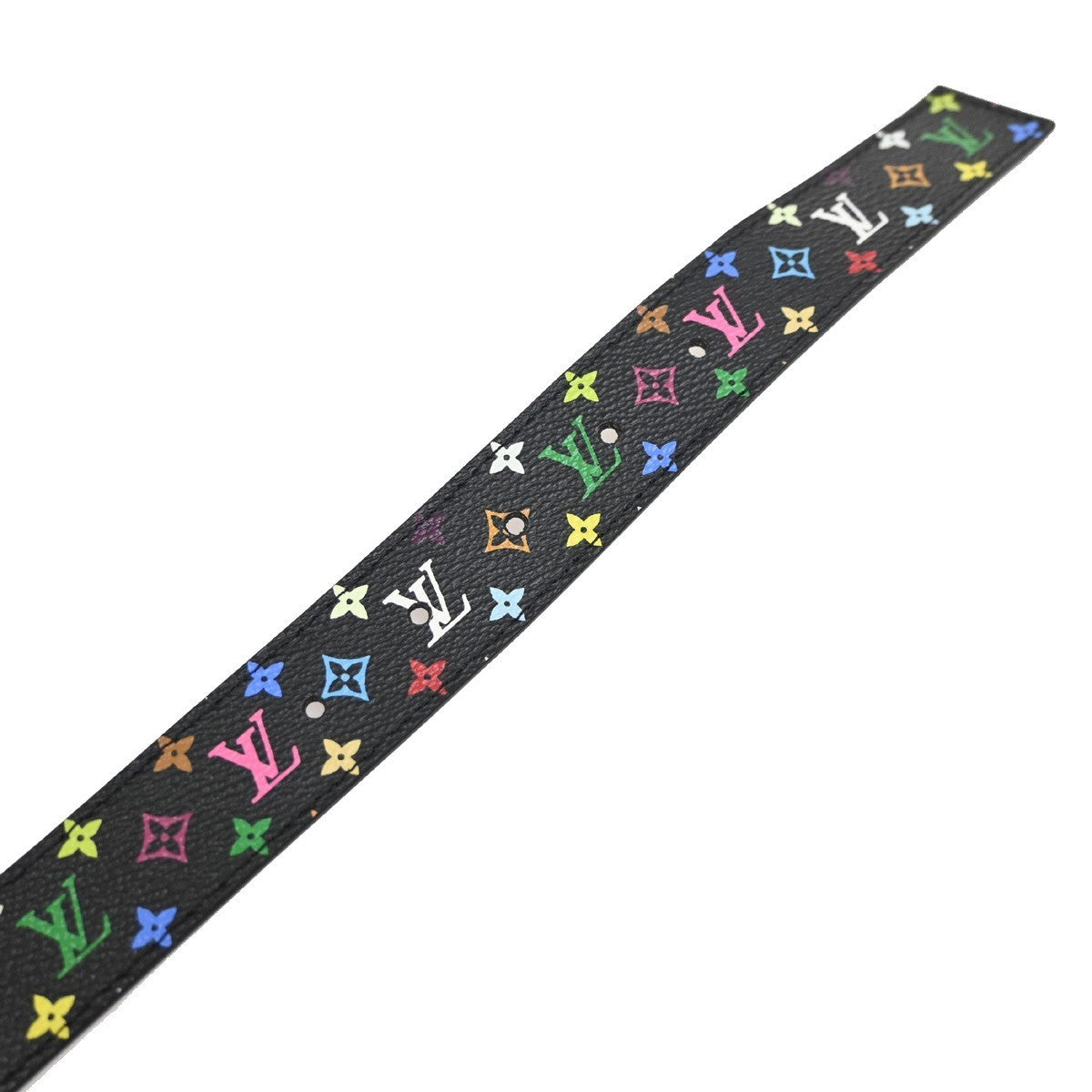 LOUIS VUITTON Ceinture LV Cut Buckle Belt 80/32 Monogram Multi Black 80YH977