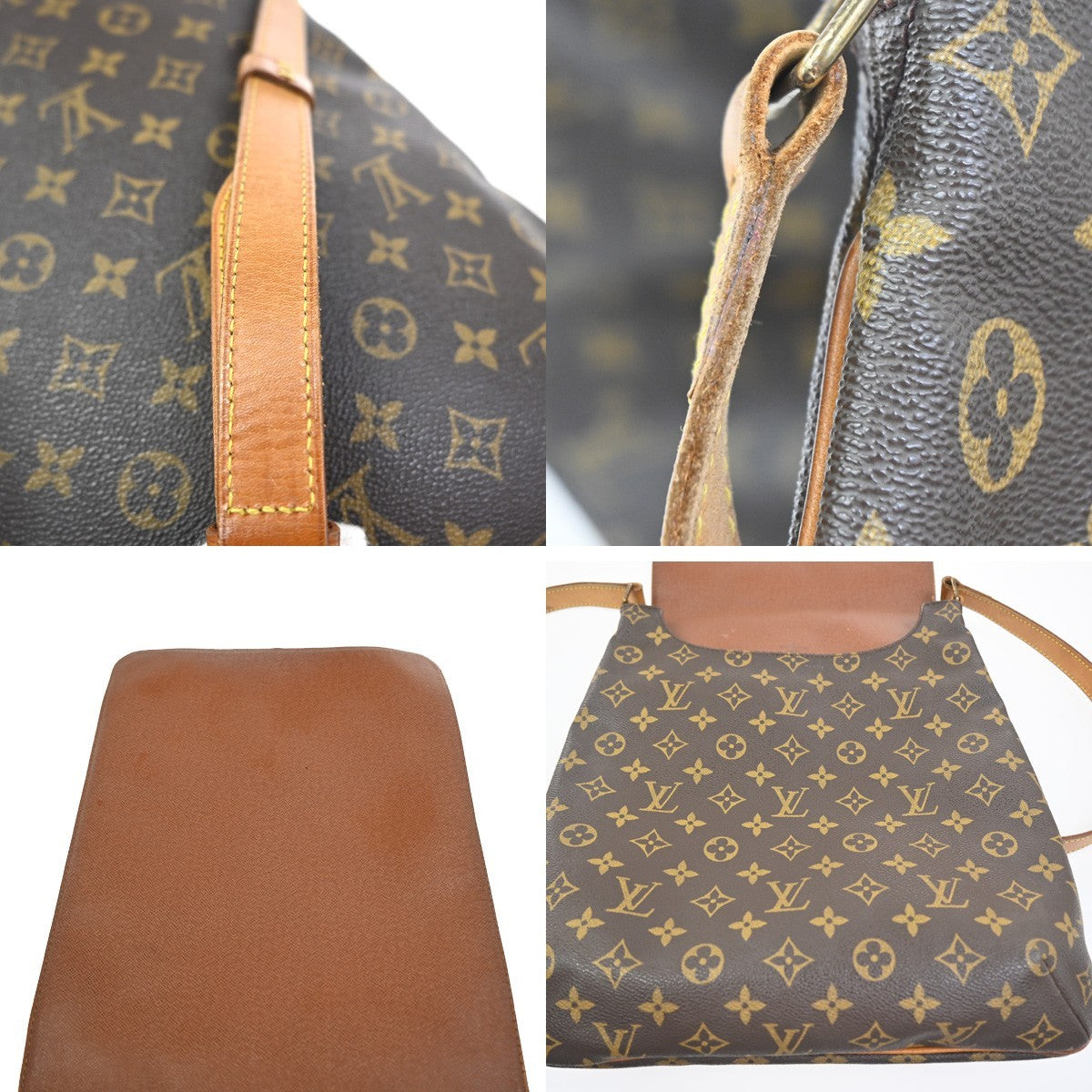 LOUIS VUITTON Musette Shoulder Bag Monogram Leather Brown France M51256 81KC182