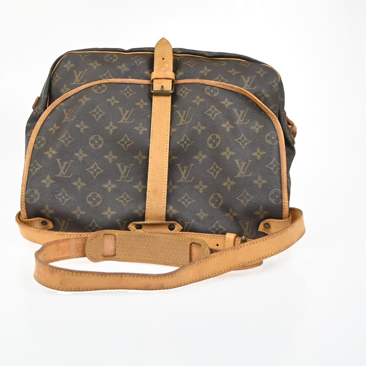 LOUIS VUITTON Saumur 35 Shoulder Bag Monogram Leather BN France M42254 82KC742