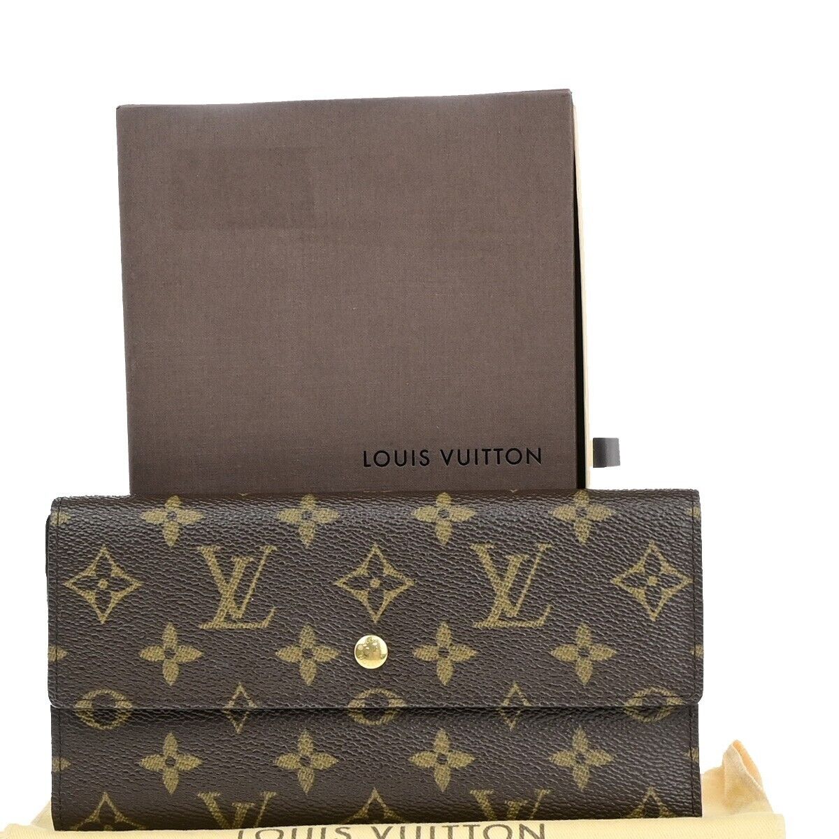 LOUIS VUITTON International Long Trifold Wallet Monogram Leather M61215 84EB693