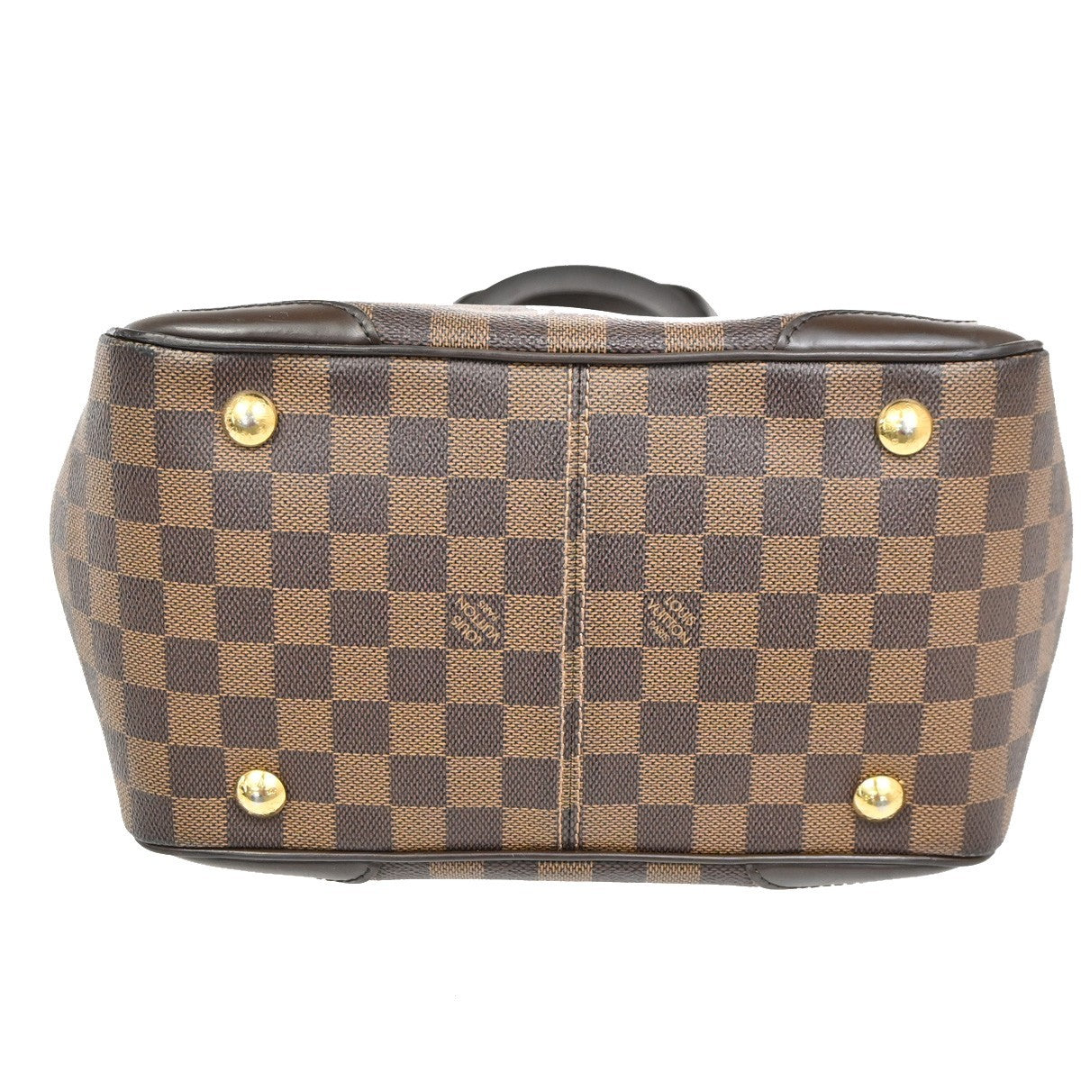 LOUIS VUITTON Verona PM Shoulder Bag Damie Ebene Leather Brown N41117 14KC094