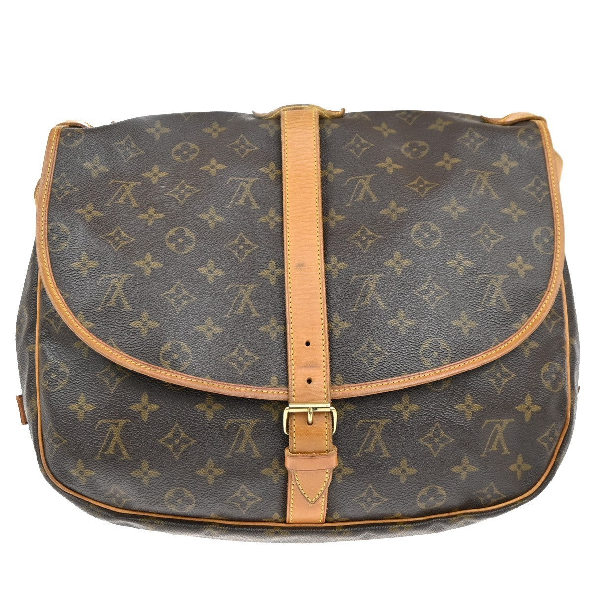 LOUIS VUITTON Saumur 35 Shoulder Bag Monogram Leather BN France M42254 79KC224