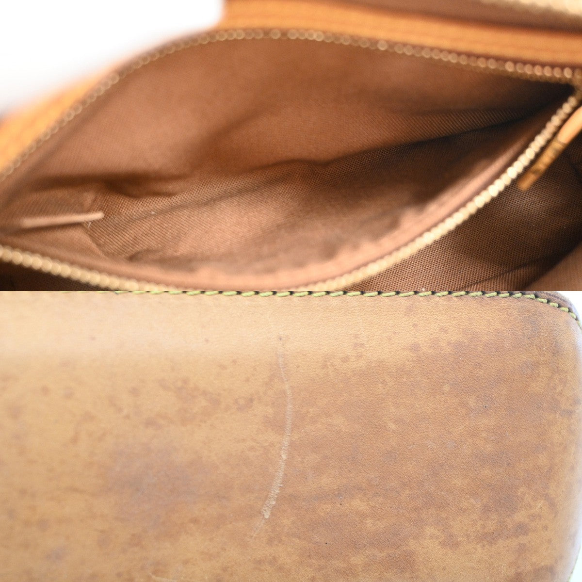 LOUIS VUITTON Logo Trotteur Shoulder Bag Monogram Leather Brown M51240 76YJ280
