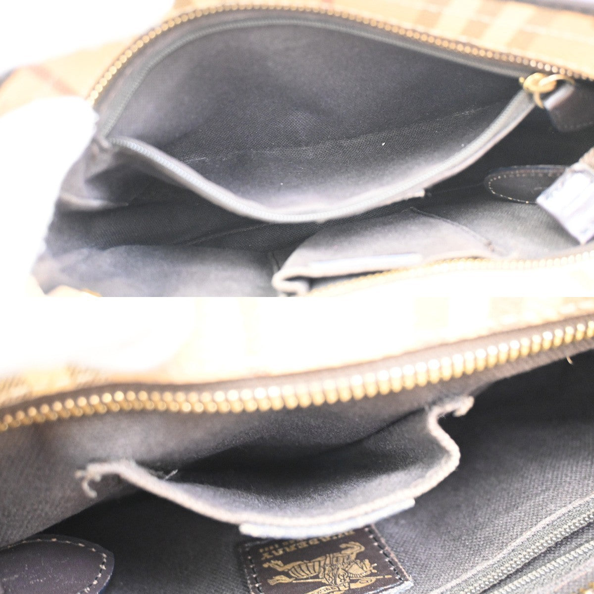 BURBERRY Shadow Horse Nova Check Shoulder Bag PVC Leather Beige BN GHW 80DA151