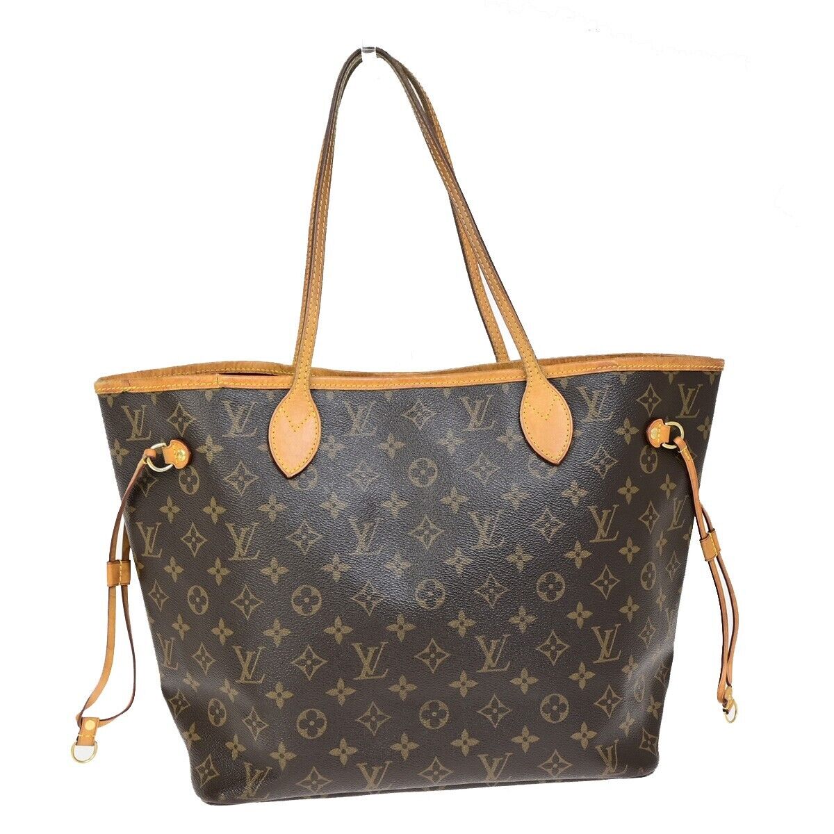 LOUIS VUITTON Neverfull MM Shoulder Tote Bag Monogram Leather BN M40996 607SJ445