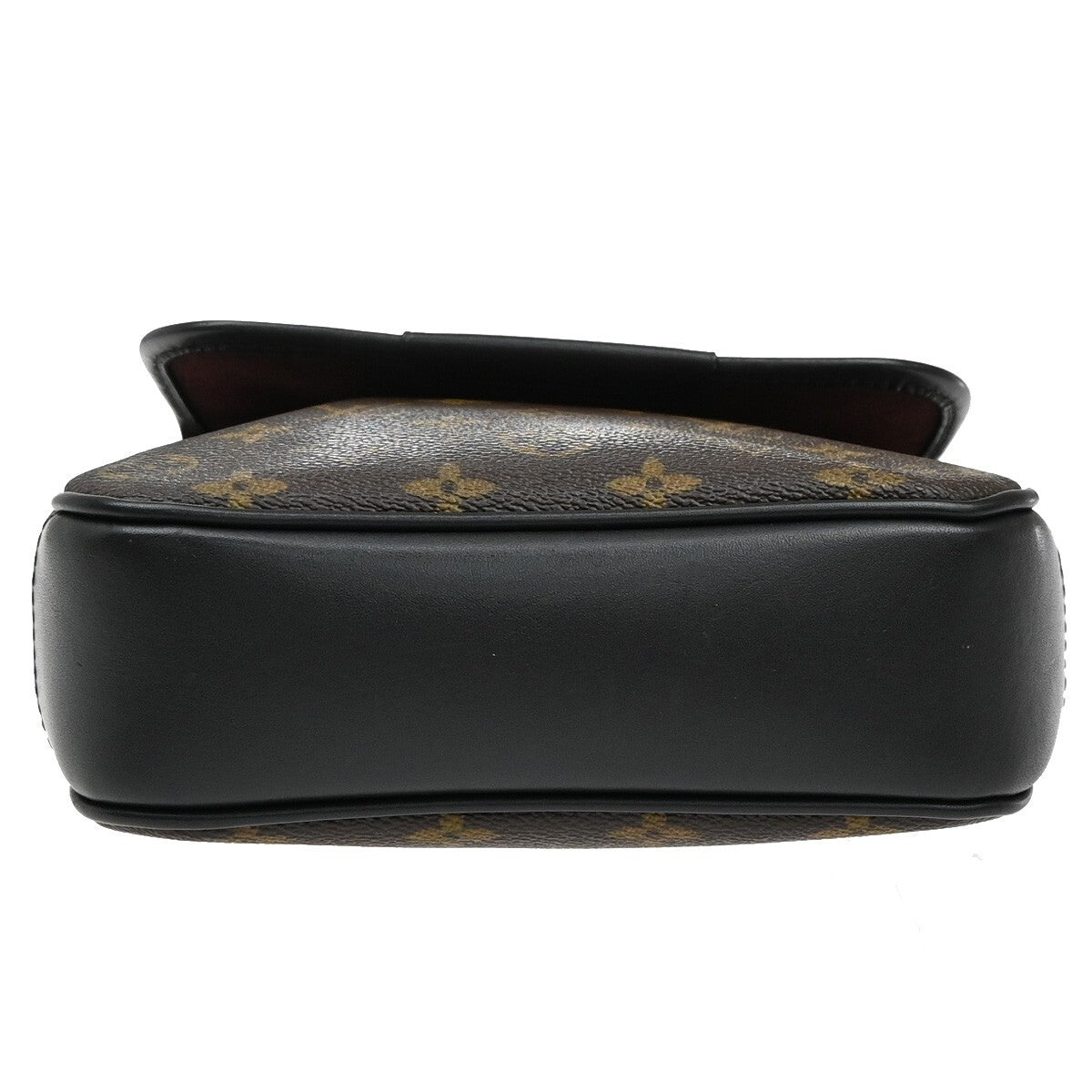 LOUIS VUITTON Bass PM Shoulder Bag Monogram Macassar Brown Black M56717 21EE303